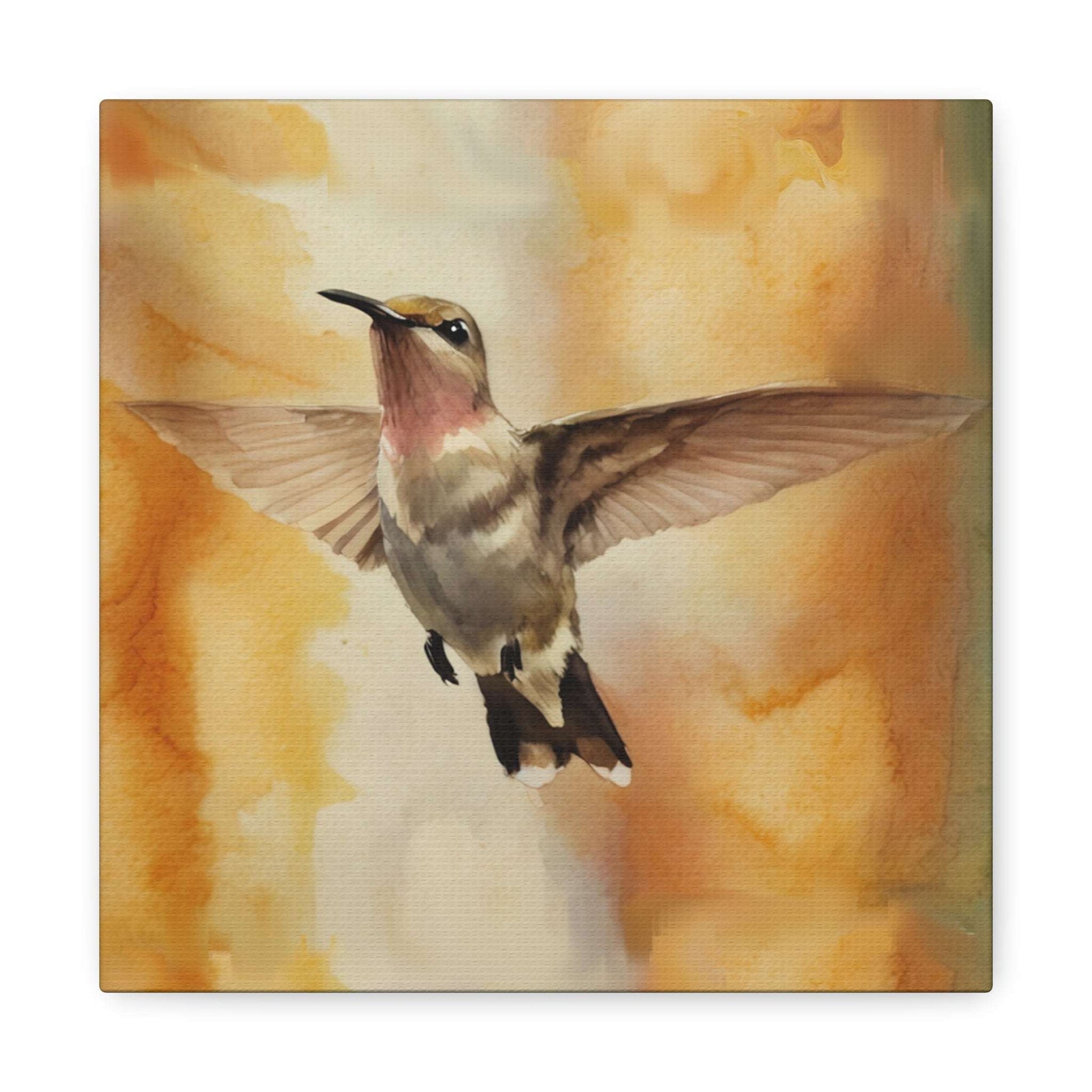 Hummingbird Canvas Print, Nature Wall Art, Bird Lover Decor, Home Interior, Gift for Her, Living Room Art
