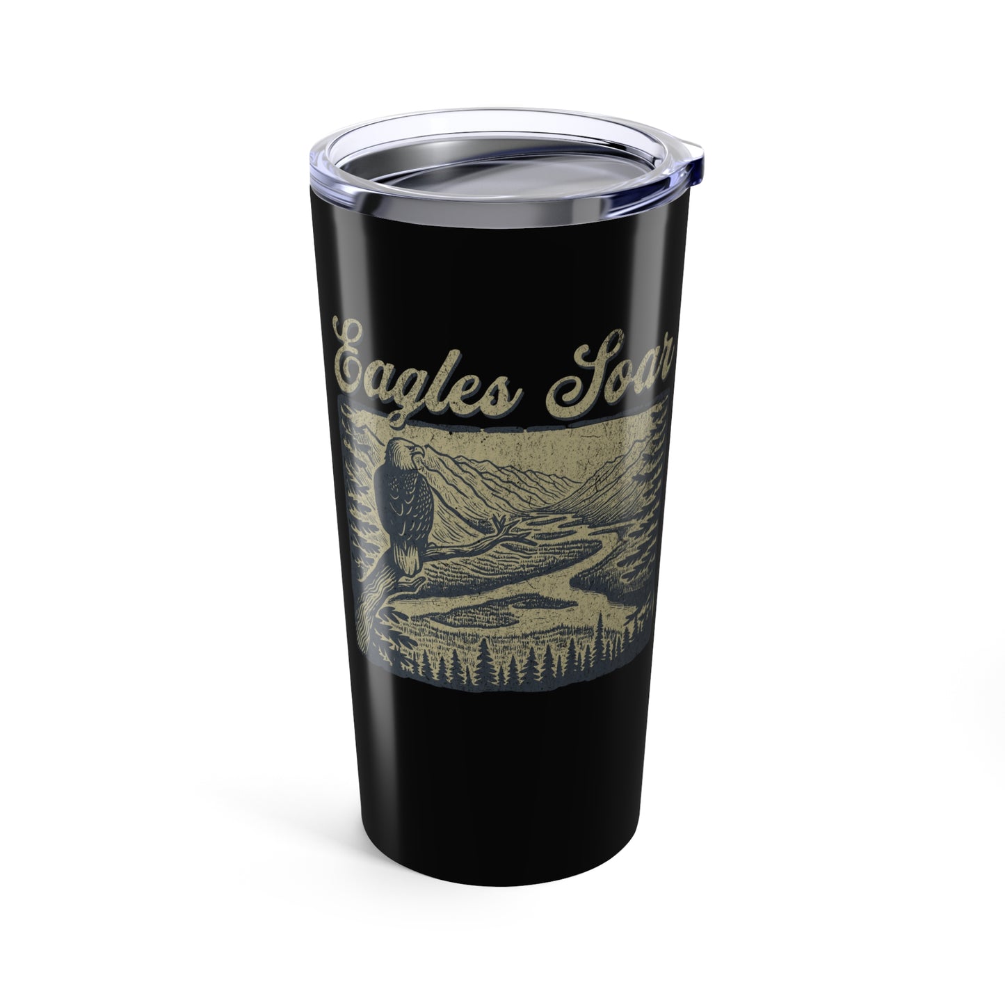 Eagles Soar 20oz Travel Tumbler - Inspirational Drinkware for Adventurers