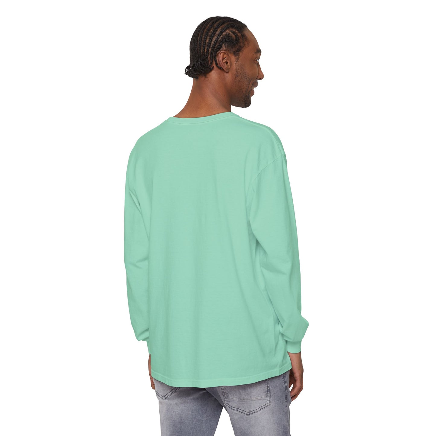 The Nerdy Birder Bird Heart Unisex Garment-dyed Long Sleeve T-Shirt
