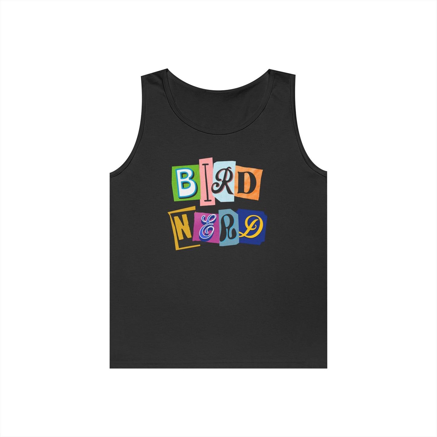 The Nerdy Birder Bird Nerd Tank Top, Gift for Bird Lovers, Unisex Summer Wear, Nature Lover's Apparel, Fun Casual Tank