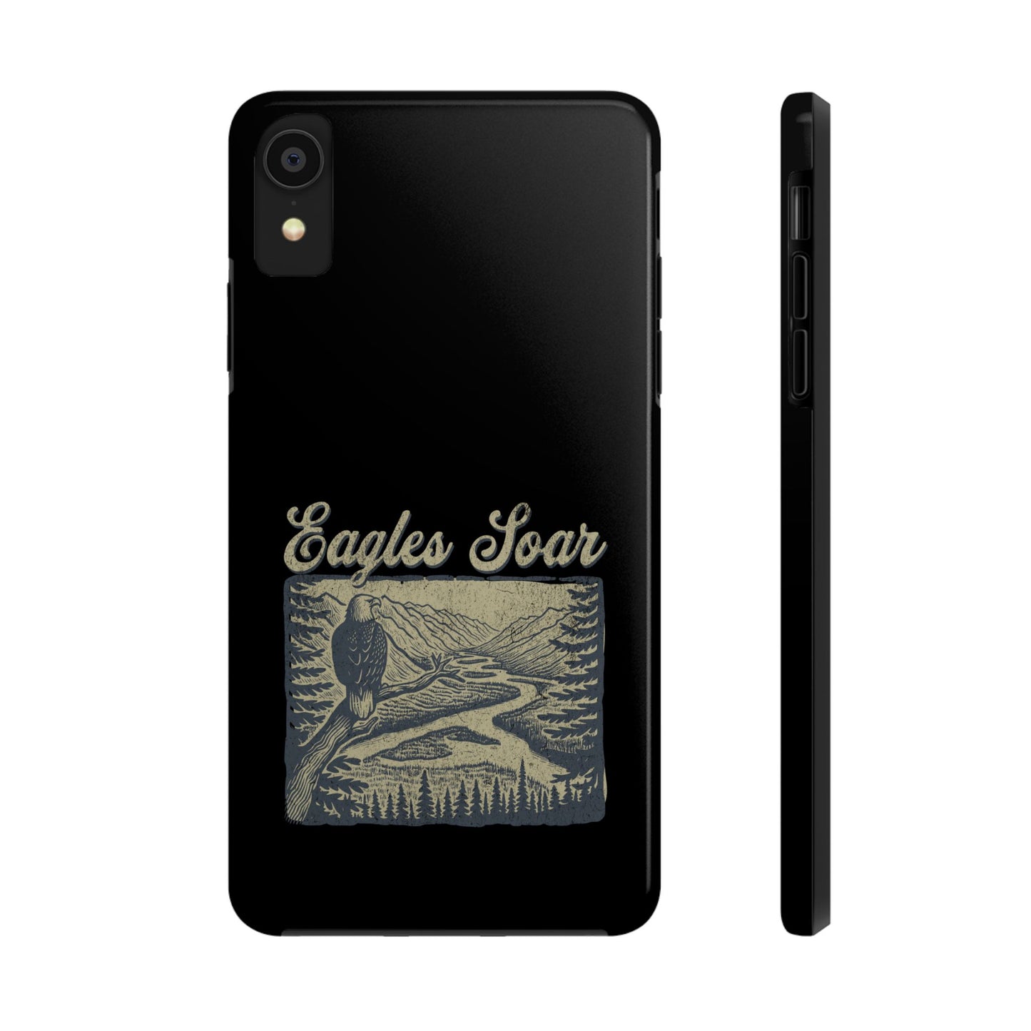 The Nerdy Birder - Eagles Soar Tough Phone Case, Nature Lover Gift, Hiking Accessory, Wildlife Enthusiast, Adventure Protection Case