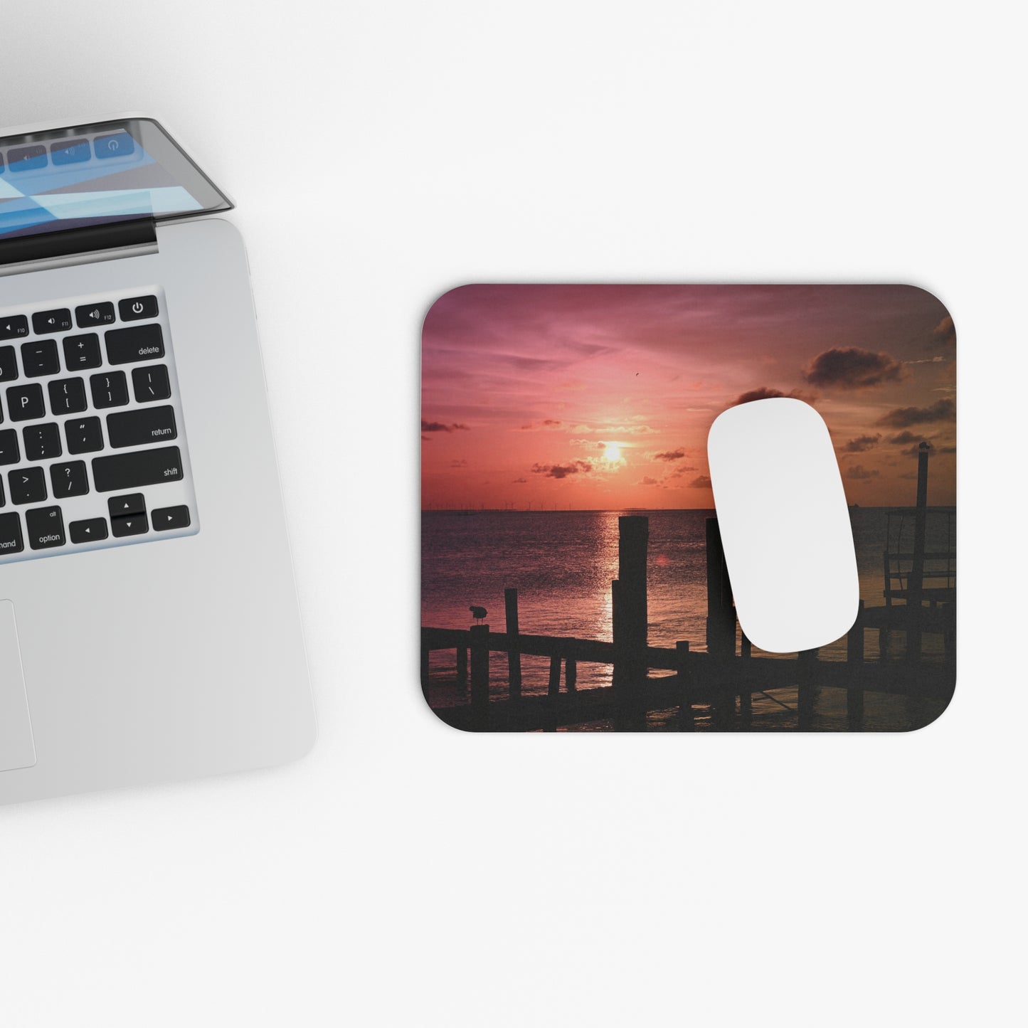 Sunset Serenity Mouse Pad - Inspirational Desk Accessory for Home Office