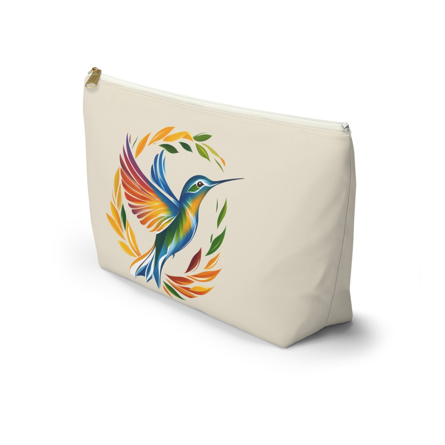 Hummingbird Rainbow Accessory Pouch Natural