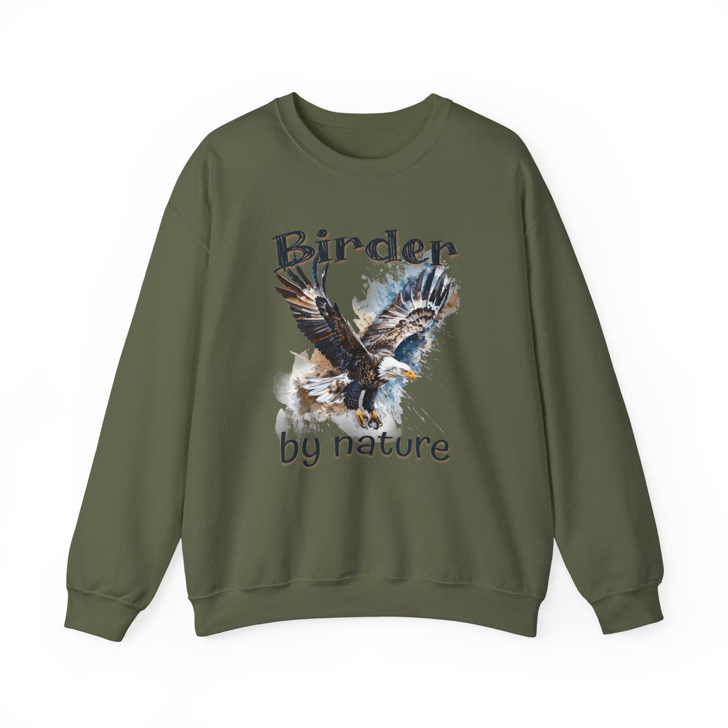 Eagle Birding By Nature Birding Enthusiast Crewneck Sweatshirt
