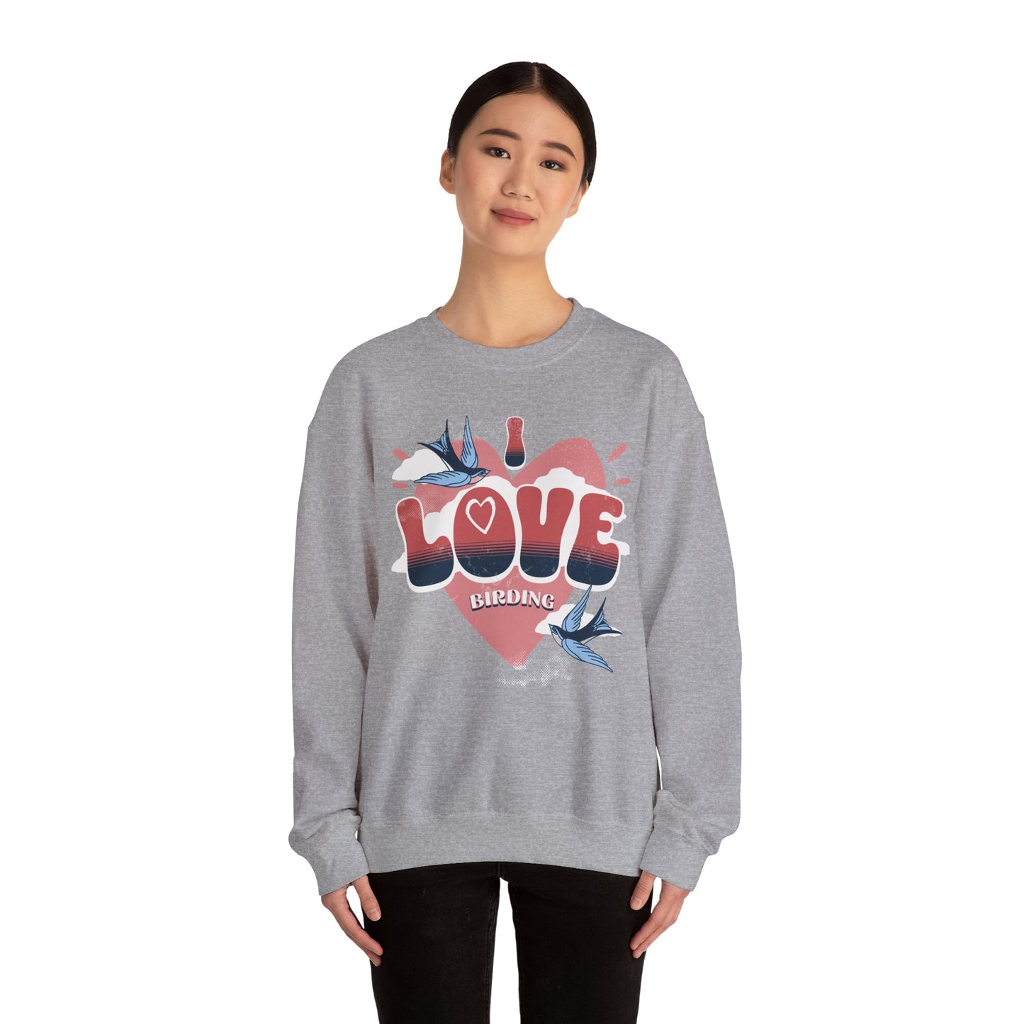 I Love Bird Watching Unisex Heavy Blend™ Crewneck Sweatshirt