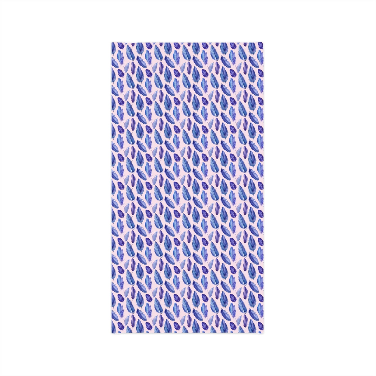 The Nerdy Birder - Feathers on Pink Background Lightweight Neck Gaiter, Feathered Print Neck Warmer, Feather Pattern Scarf