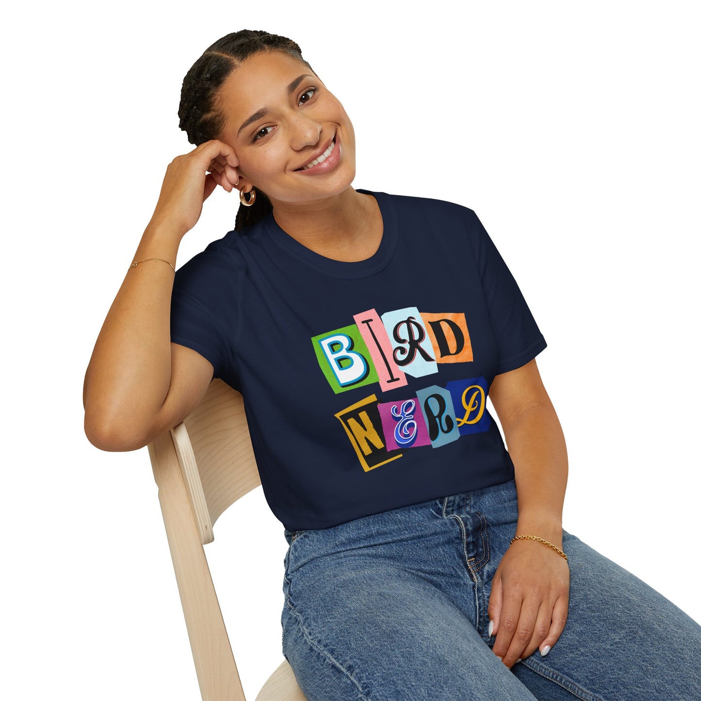 Bird Nerd Unisex Softstyle T-Shirt - Fun & Quirky Tee