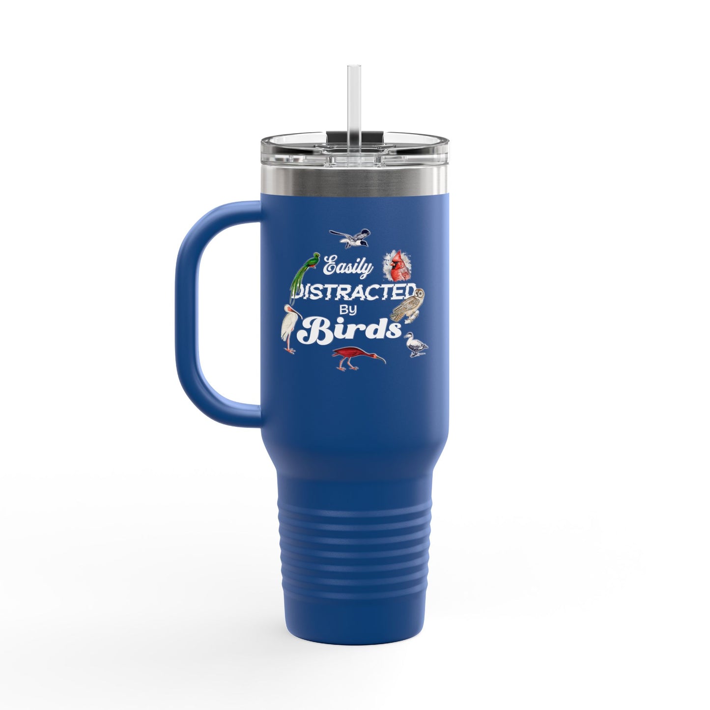 Easily Distracted by Birds Insulated Travel Mug - 40oz Adventure Companion