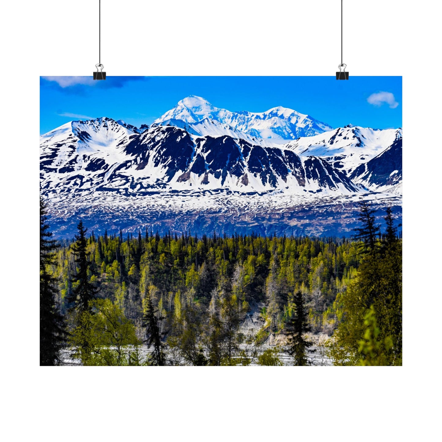 Majestic Mountain Matte Horizontal Poster - Scenic Nature Wall Art