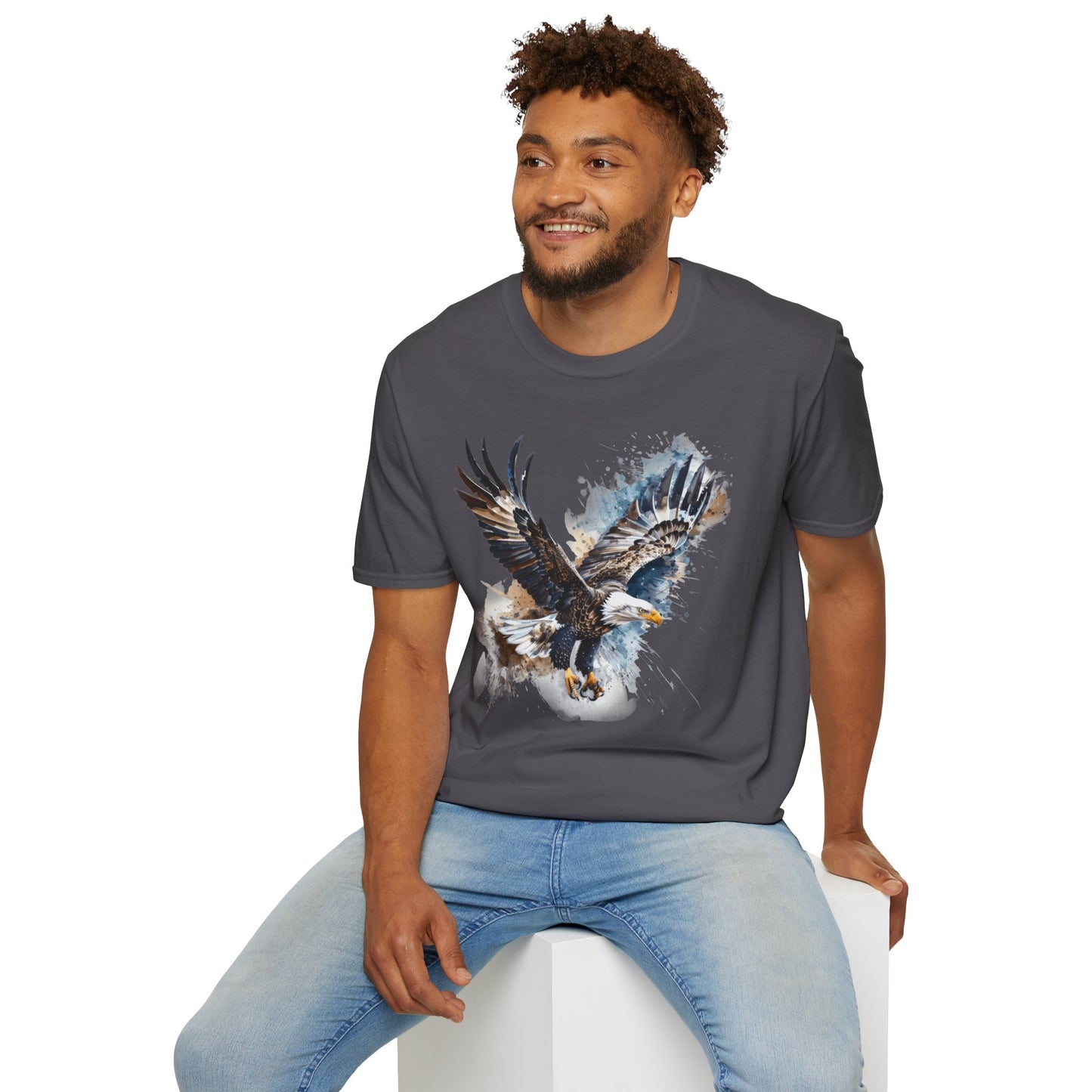 Majestic Eagle Birdwatching Enthusiast Unisex Softstyle T-Shirt