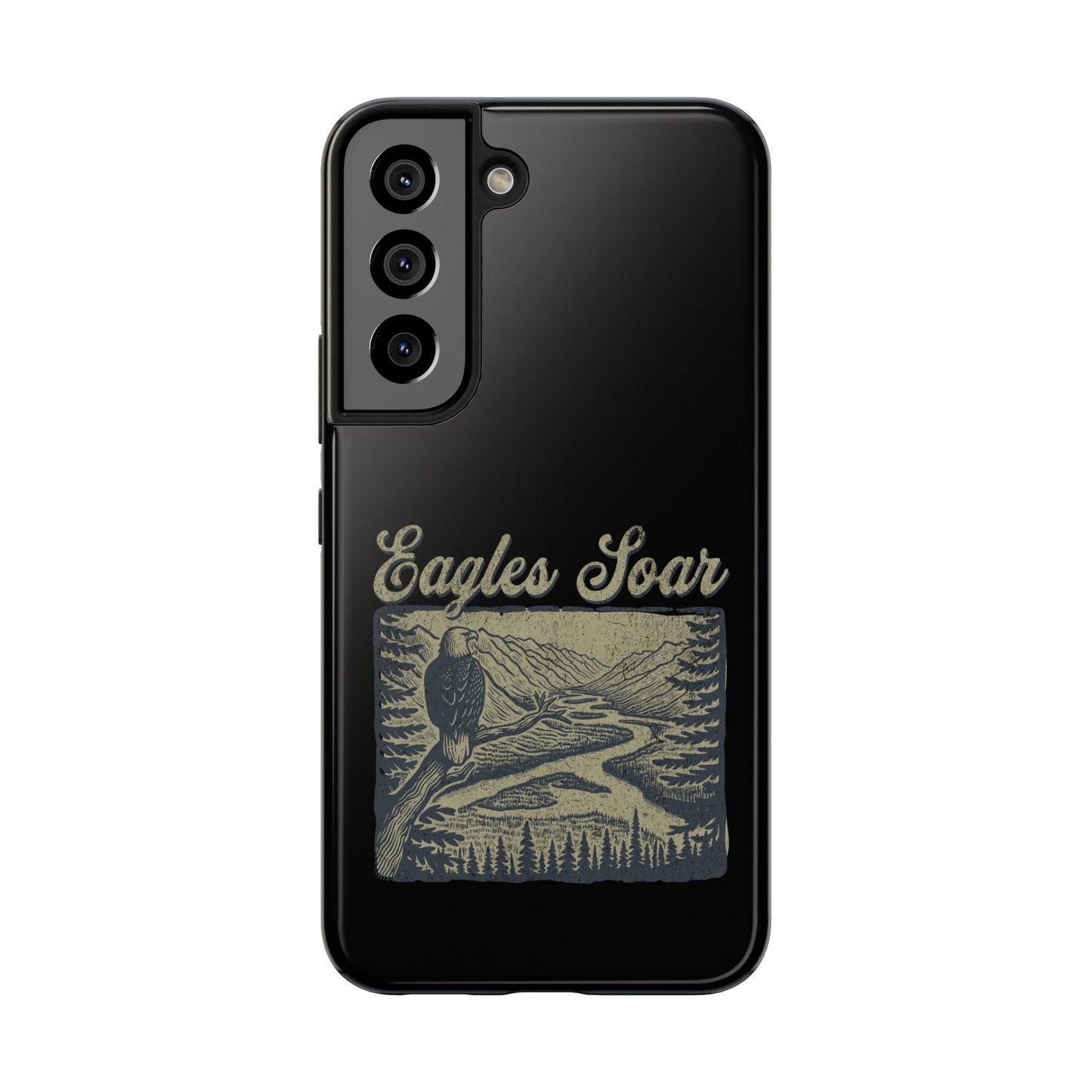 The Nerdy Birder - Eagles Soar Tough Phone Case, Nature Lover Gift, Hiking Accessory, Wildlife Enthusiast, Adventure Protection Case