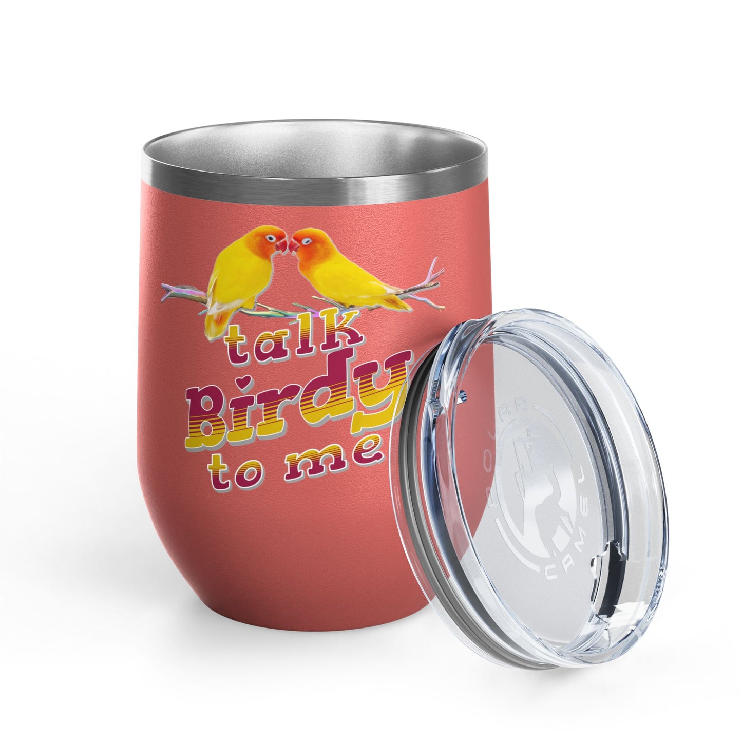 Talk Birdy To Me 12oz Wine Tumbler - Perfect Gift for Bird Lovers