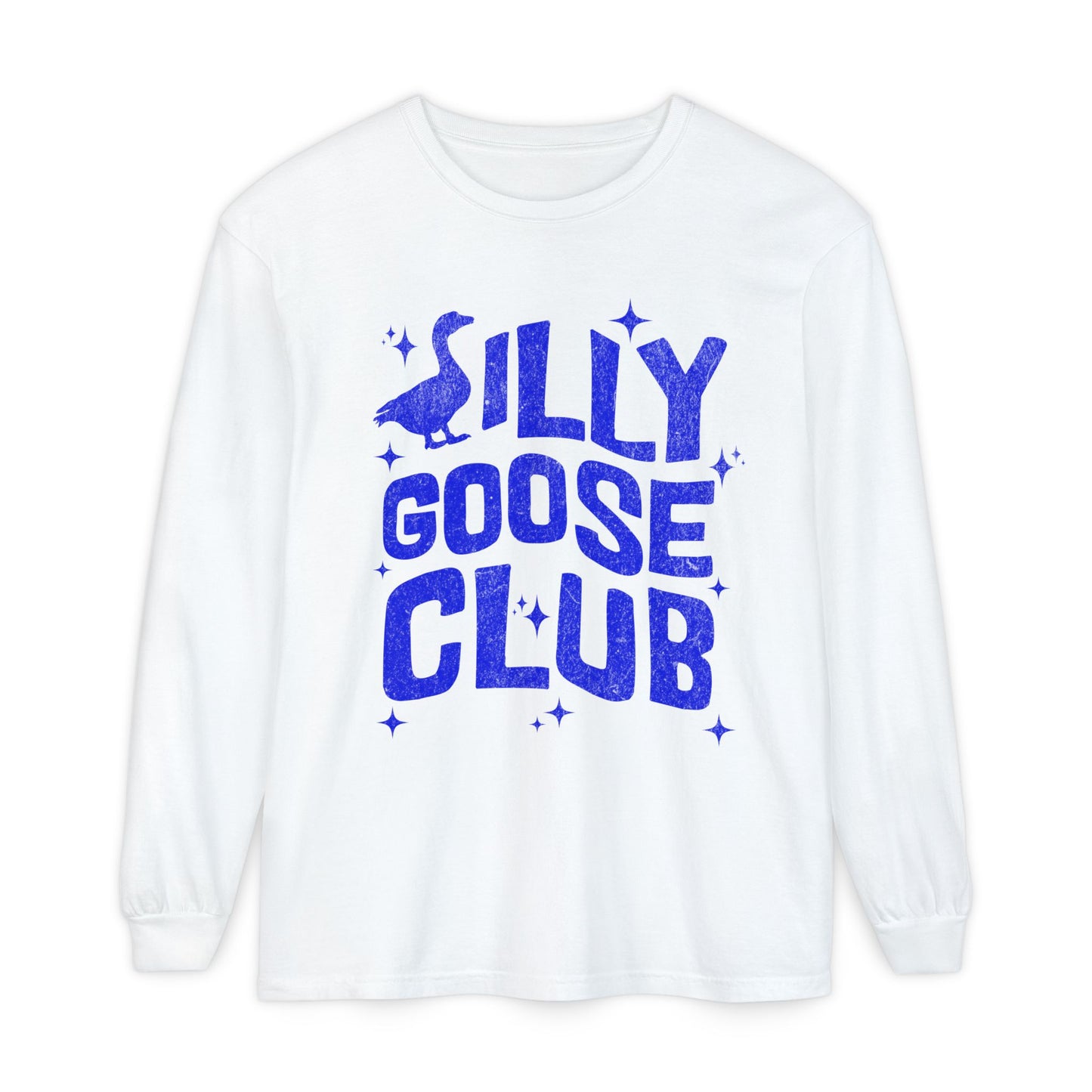 Silly Goose Club Unisex Garment-dyed Long Sleeve T-Shirt