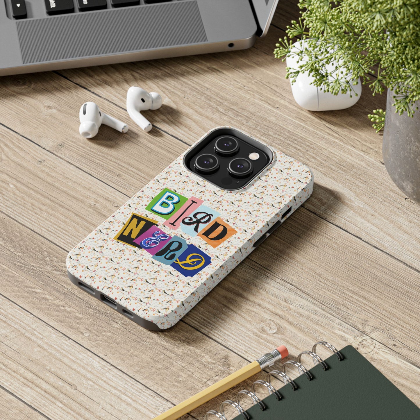 Bird Nerd Tough Phone Case - Fun & Colorful Design for Bird Lovers