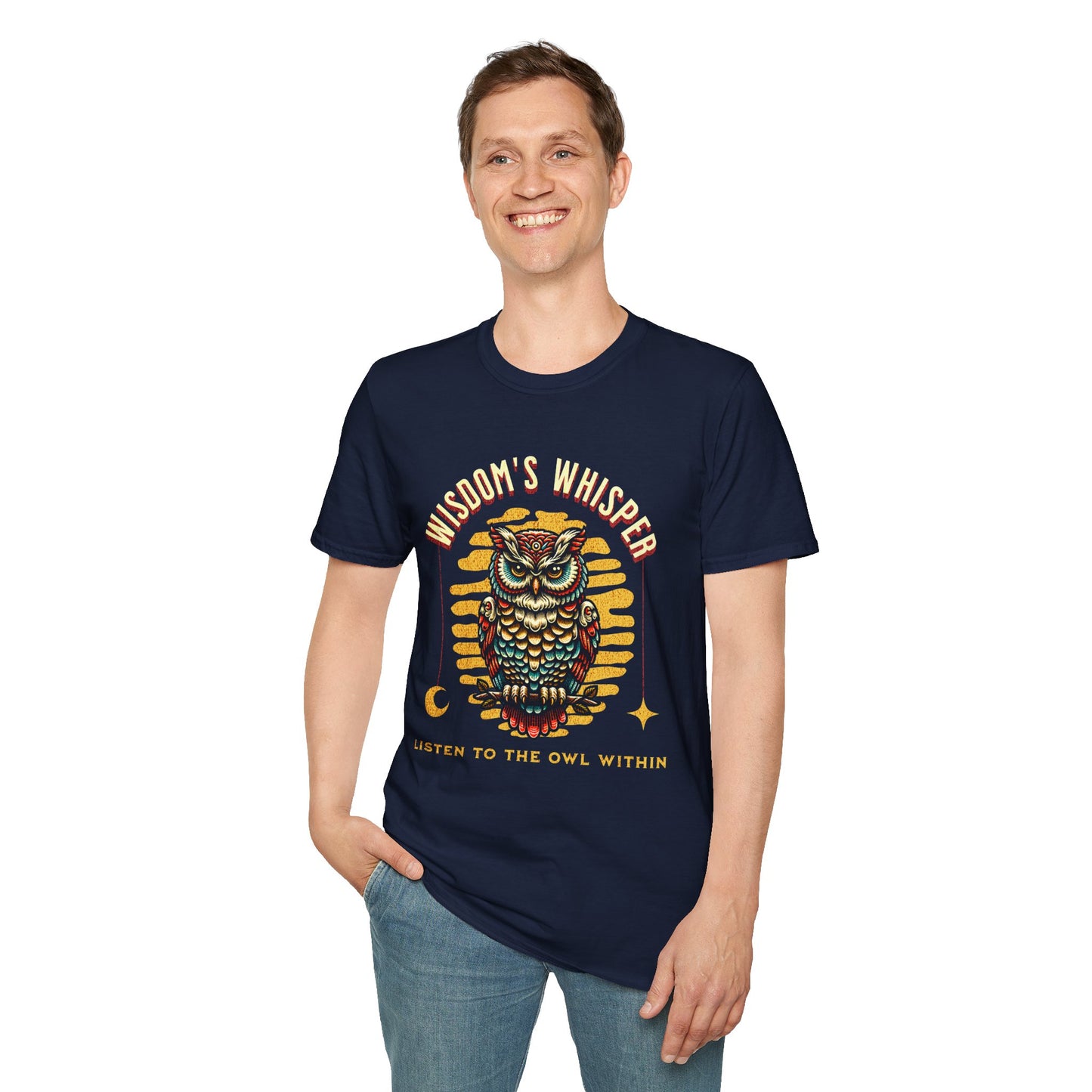 Wisdom's Whisper Unisex Softstyle T-Shirt - Nature Lover's Gift