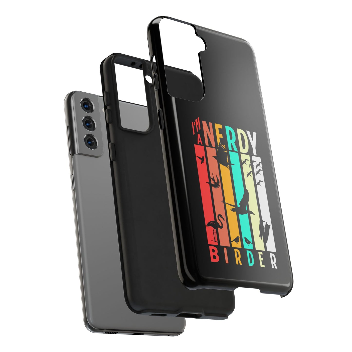 The Nerdy Birder - I'm A Nerdy Birder Phone Case, Nature Lover Gift, Eco-friendly Tough Phone Cover