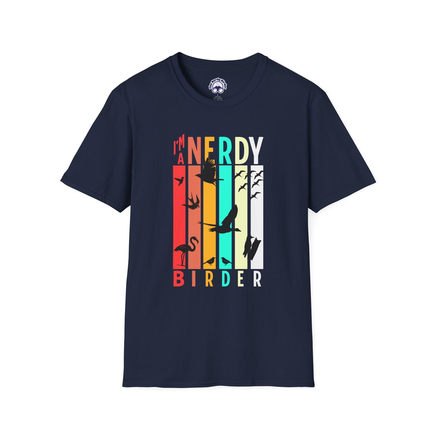 I'm A Nerdy Birder Unisex Softstyle T-Shirt - Nature Lover's Gift
