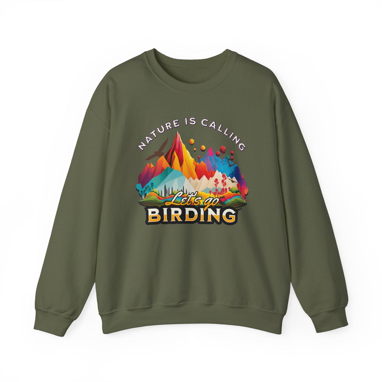 Nature is Calling Birding Sweatshirt | Unisex Heavy Blend™ Crewneck for Outdoor Lovers