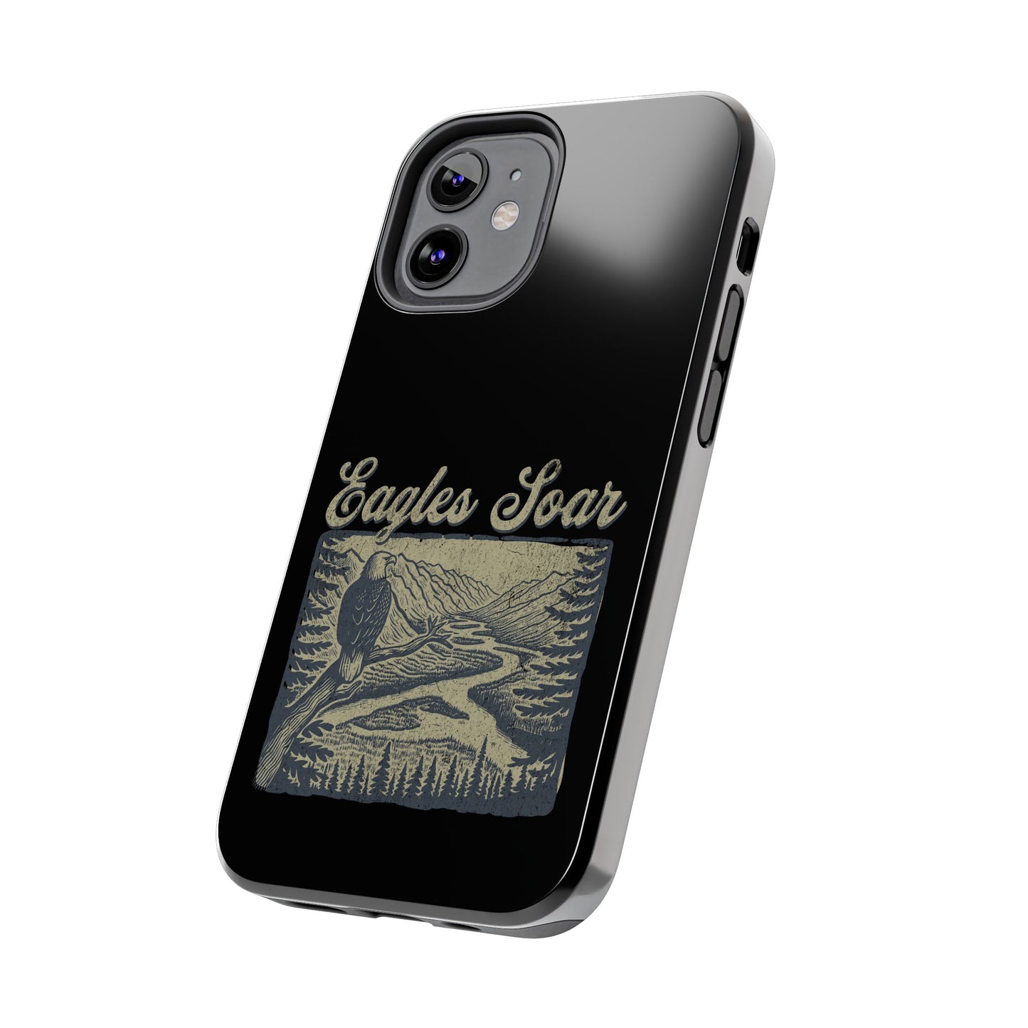 The Nerdy Birder - Eagles Soar Tough Phone Case, Nature Lover Gift, Hiking Accessory, Wildlife Enthusiast, Adventure Protection Case