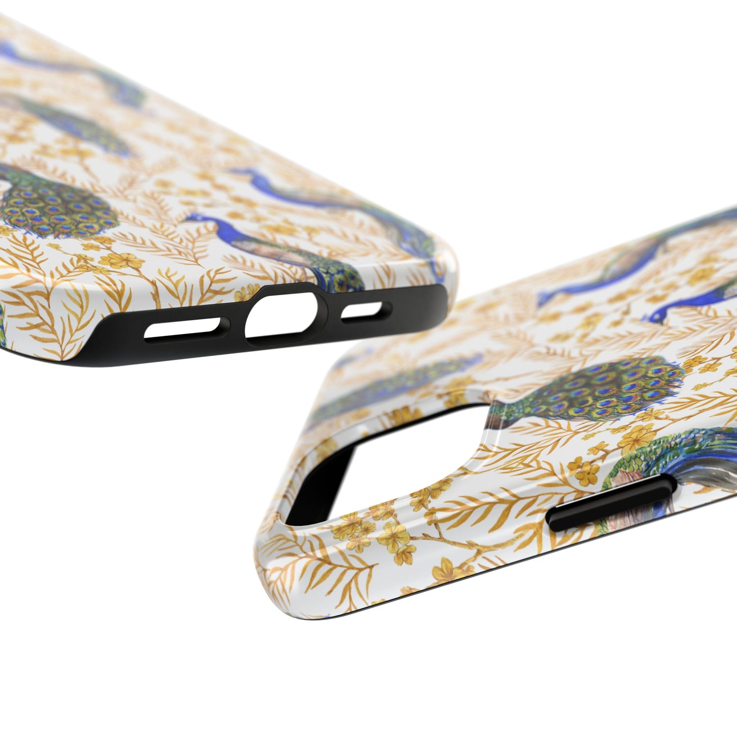 Elegant Peacock Tough Phone Case - Stylish Protection for Nature Lovers