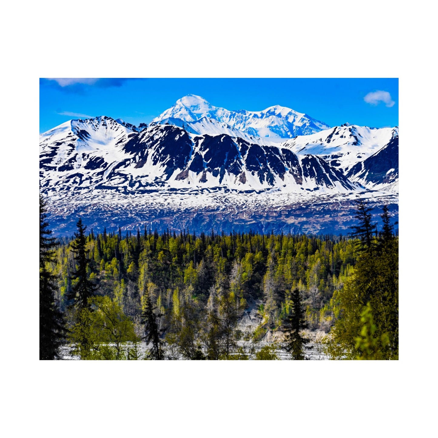 Majestic Mountain Matte Horizontal Poster - Scenic Nature Wall Art