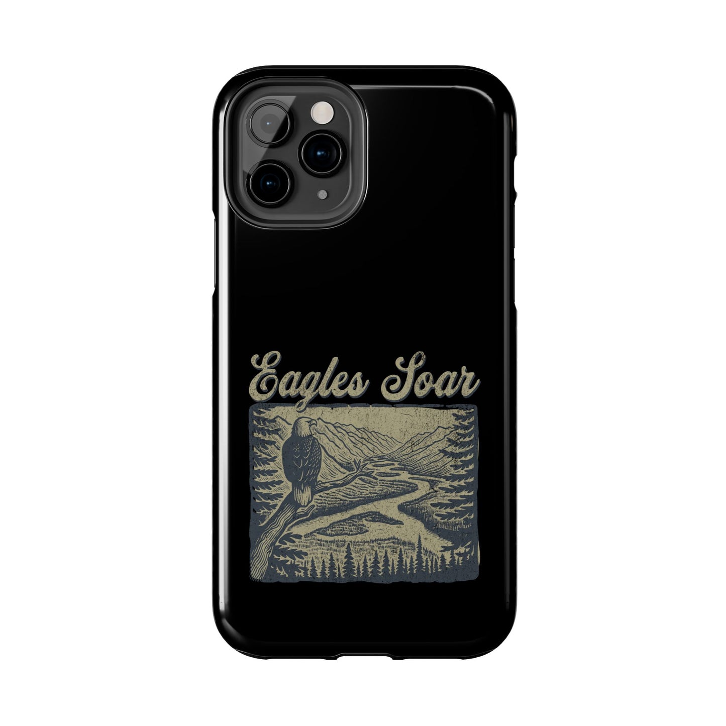 The Nerdy Birder - Eagles Soar Tough Phone Case, Nature Lover Gift, Hiking Accessory, Wildlife Enthusiast, Adventure Protection Case