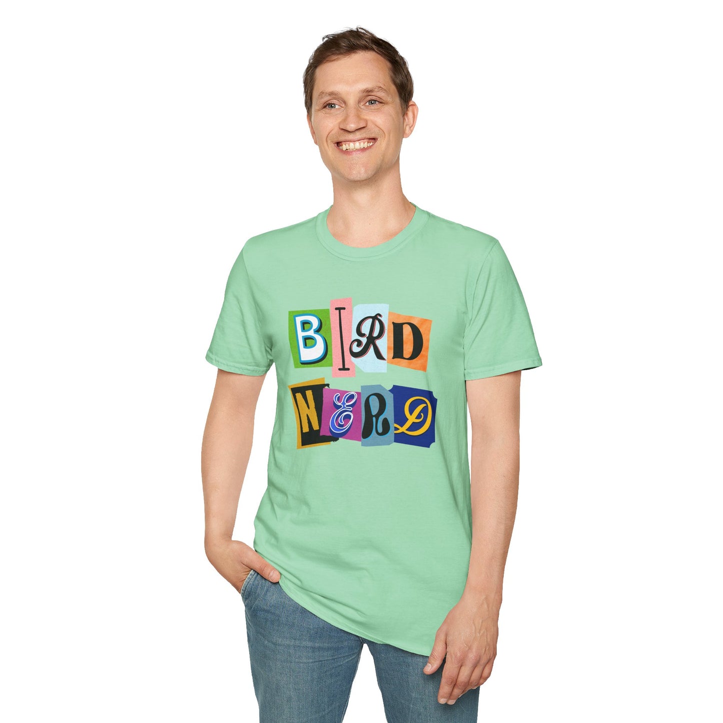 Bird Nerd Unisex Softstyle T-Shirt - Fun & Quirky Tee