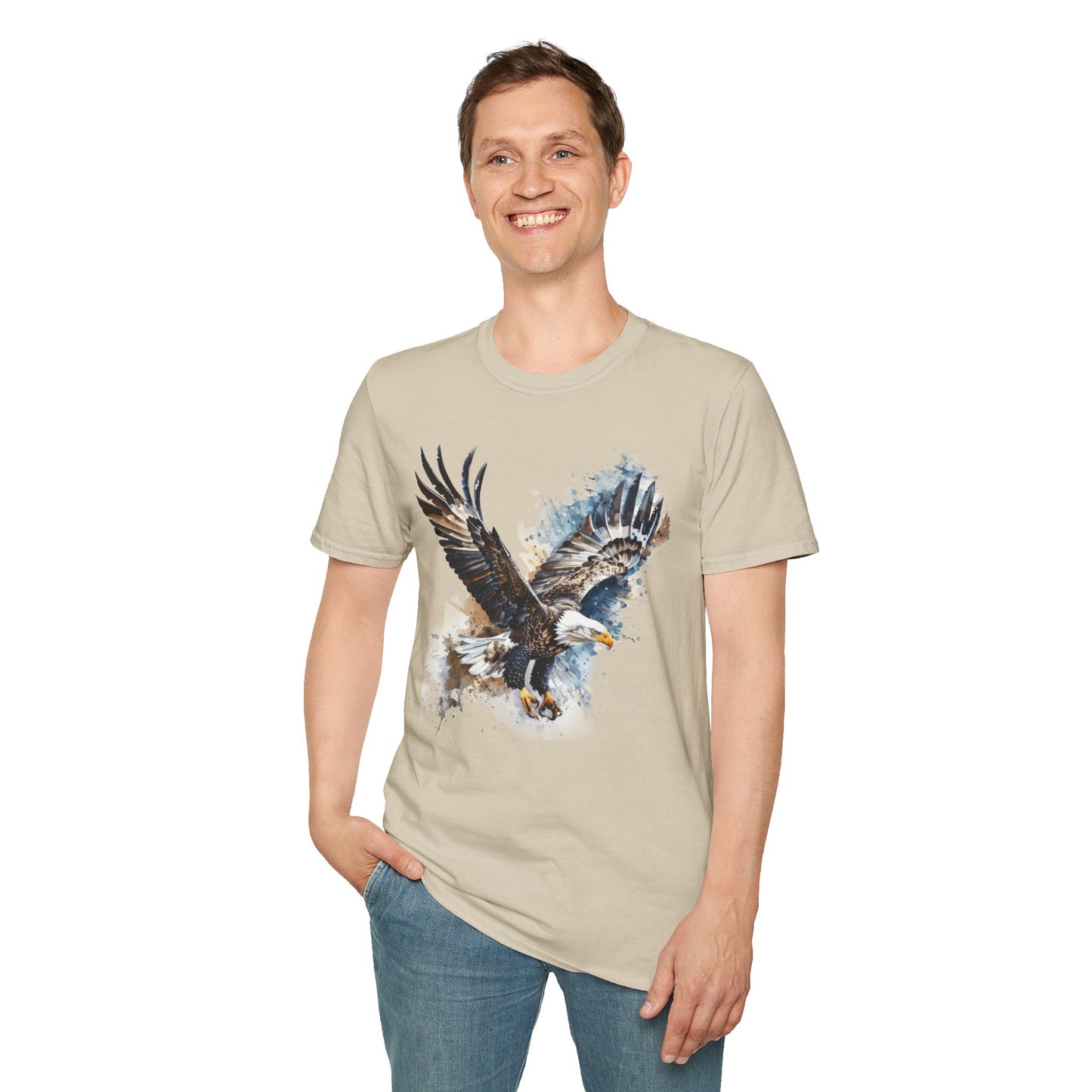 Majestic Eagle Birdwatching Enthusiast Unisex Softstyle T-Shirt