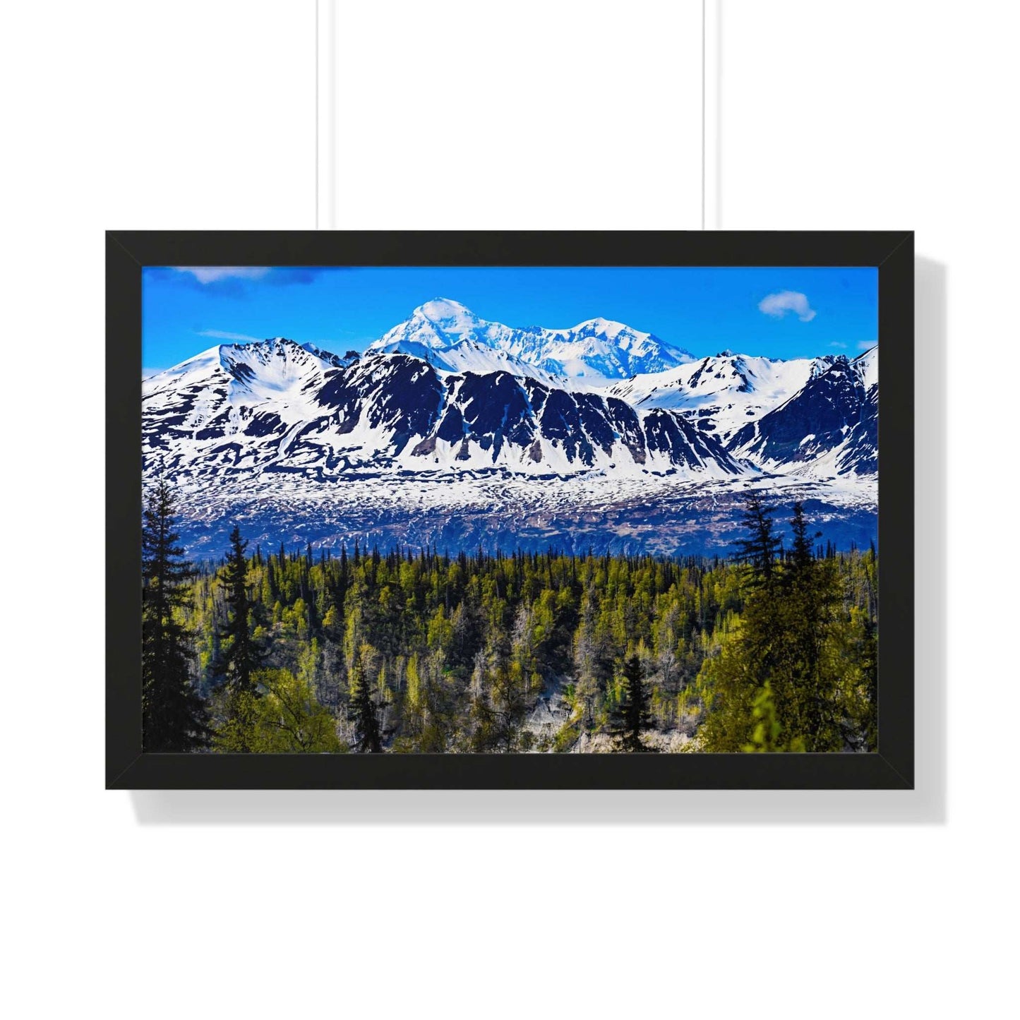 Mountain Landscape Framed Poster, Scenic Wall Art, Nature Decor, Gift for Outdoor Lovers, Home Office Artwork, Nature