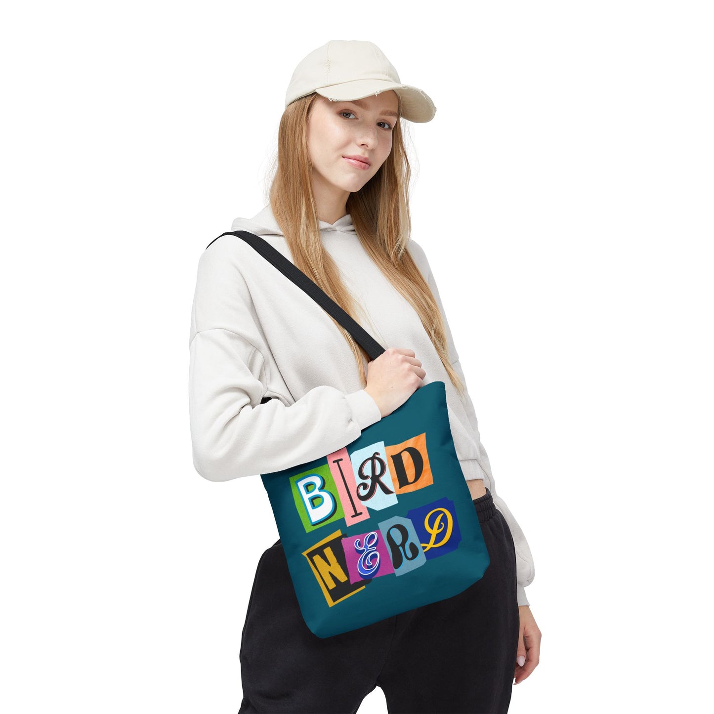 Bird Nerd Teal Tote Bag – Perfect for Bird Lovers & Nature Enthusiasts