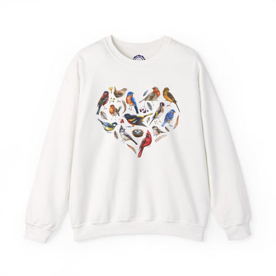 Bird Heart Graphic Unisex Crewneck Sweatshirt