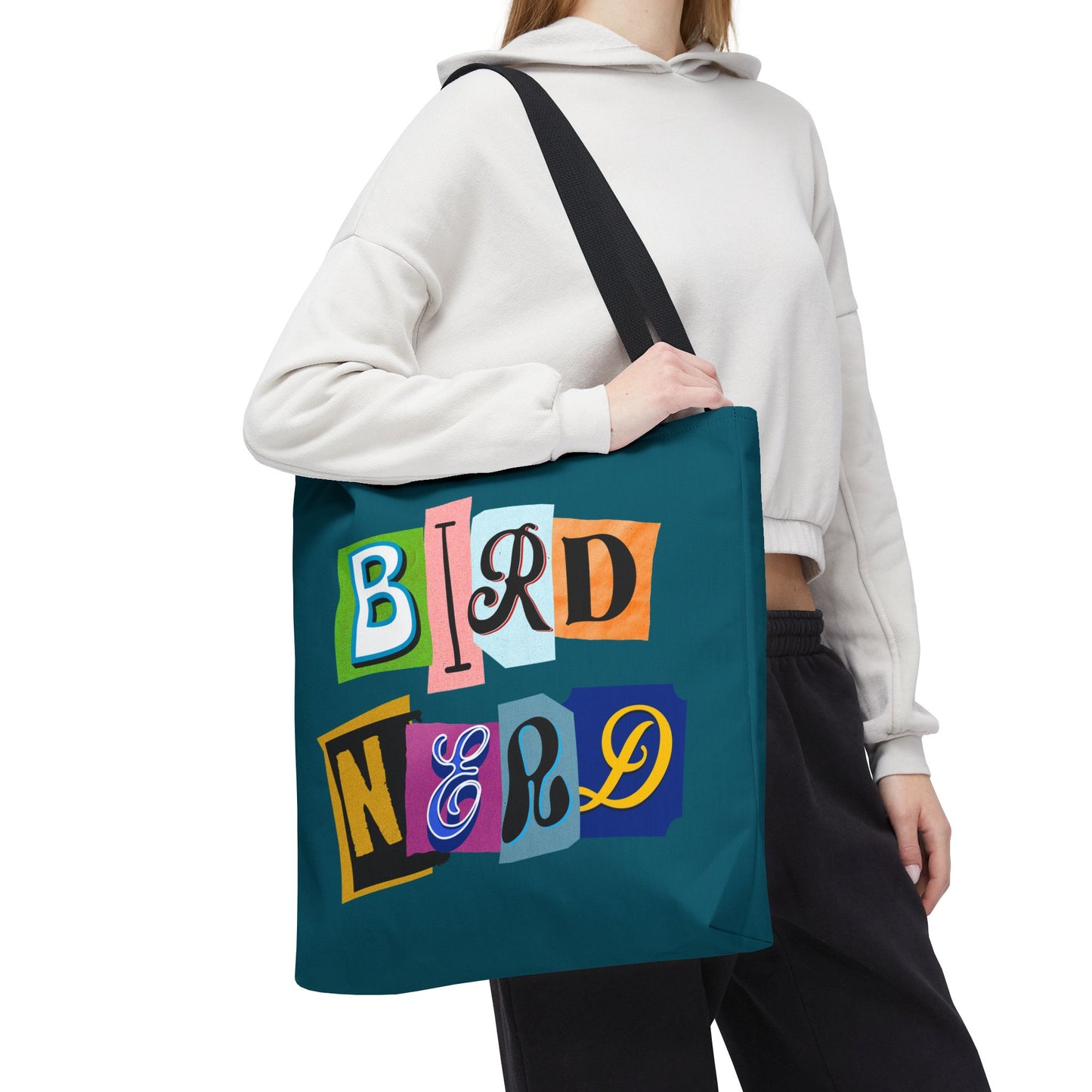 Bird Nerd Teal Tote Bag – Perfect for Bird Lovers & Nature Enthusiasts