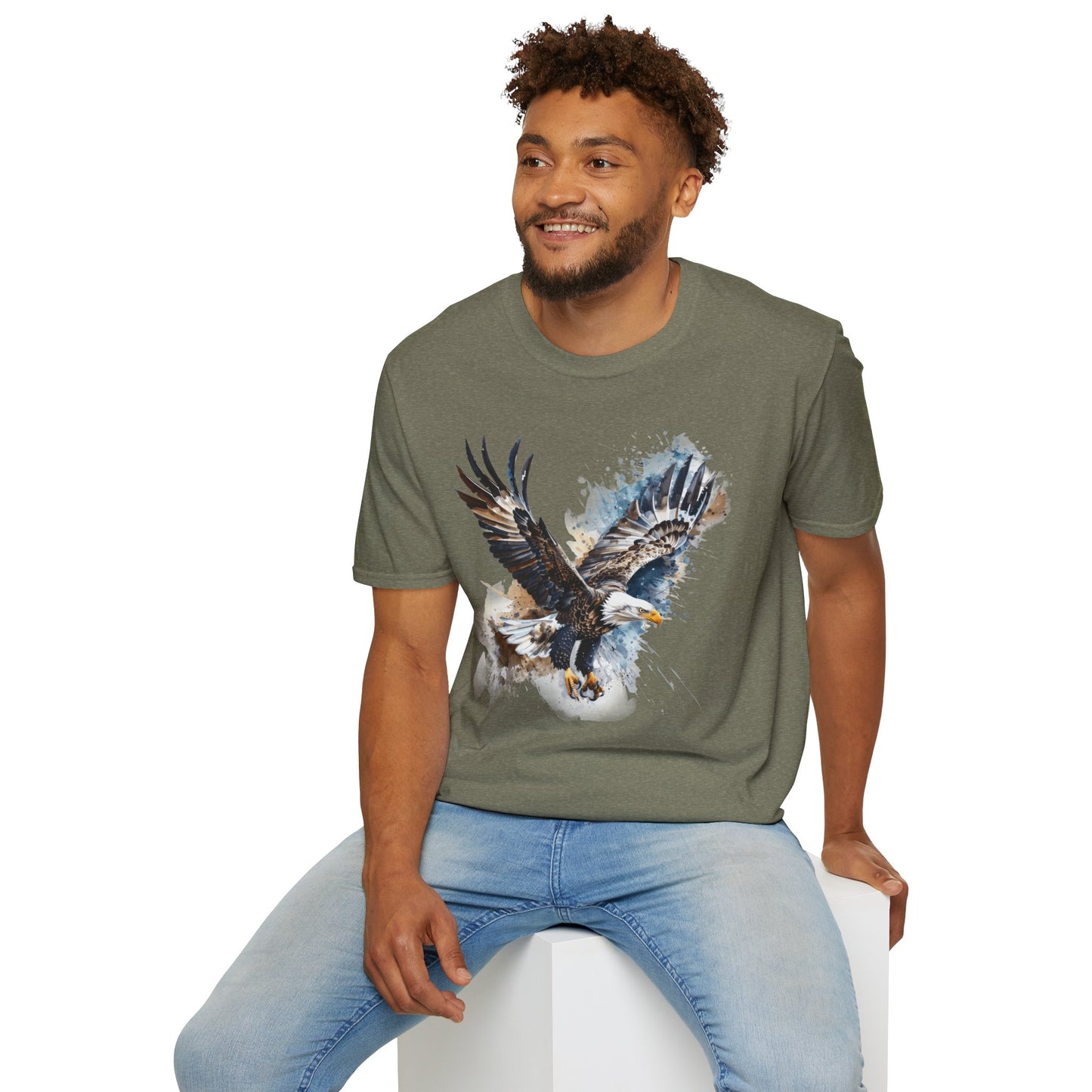 Majestic Eagle Birdwatching Enthusiast Unisex Softstyle T-Shirt