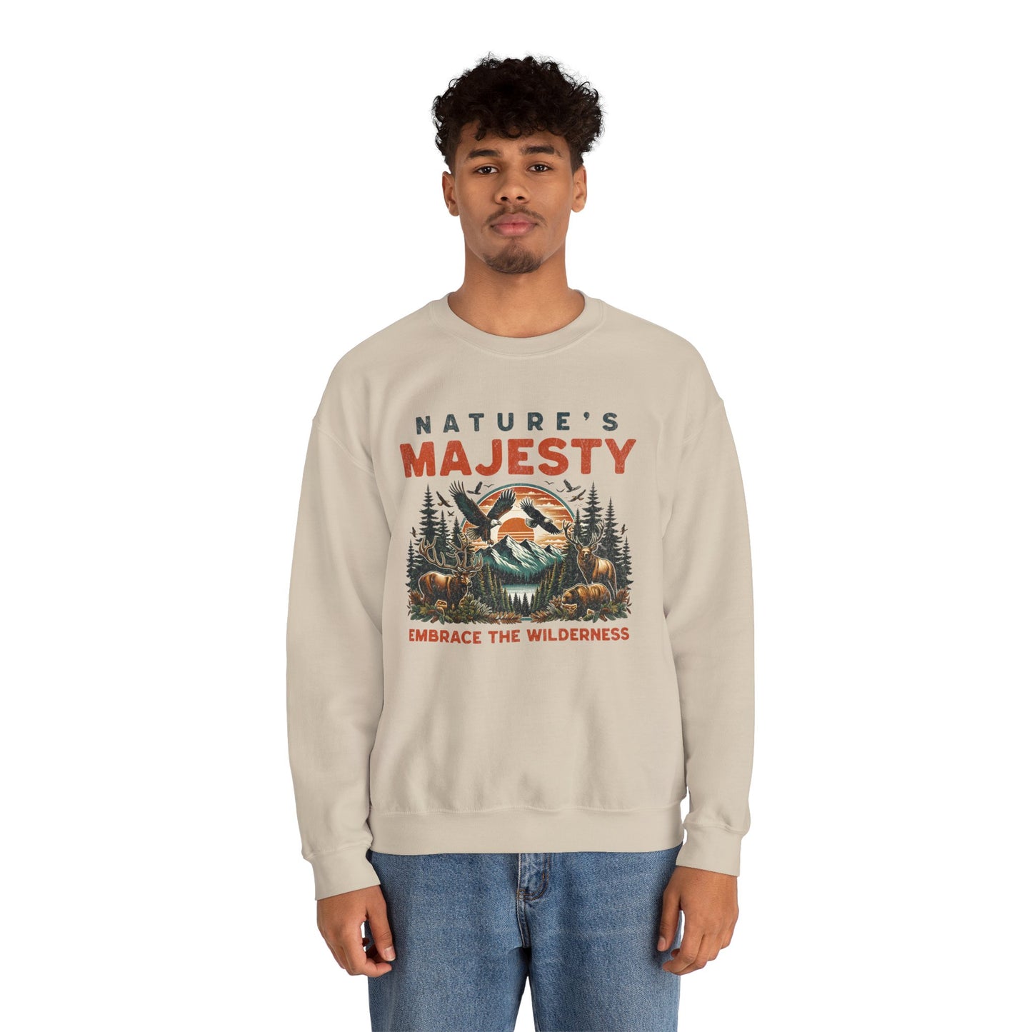 Nature's Majesty Graphic Sweatshirt - Embrace the Wilderness