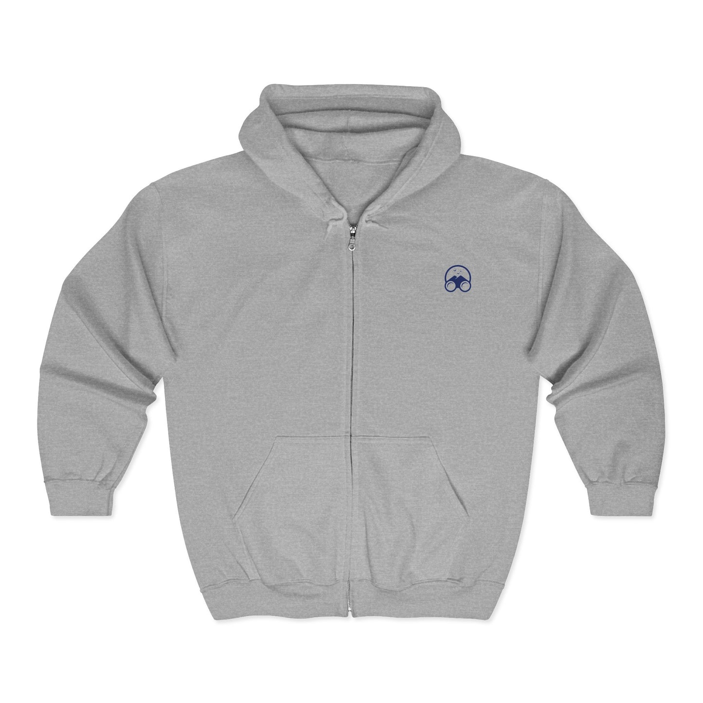 Nerdy Birder College Zip-Up Hoodie