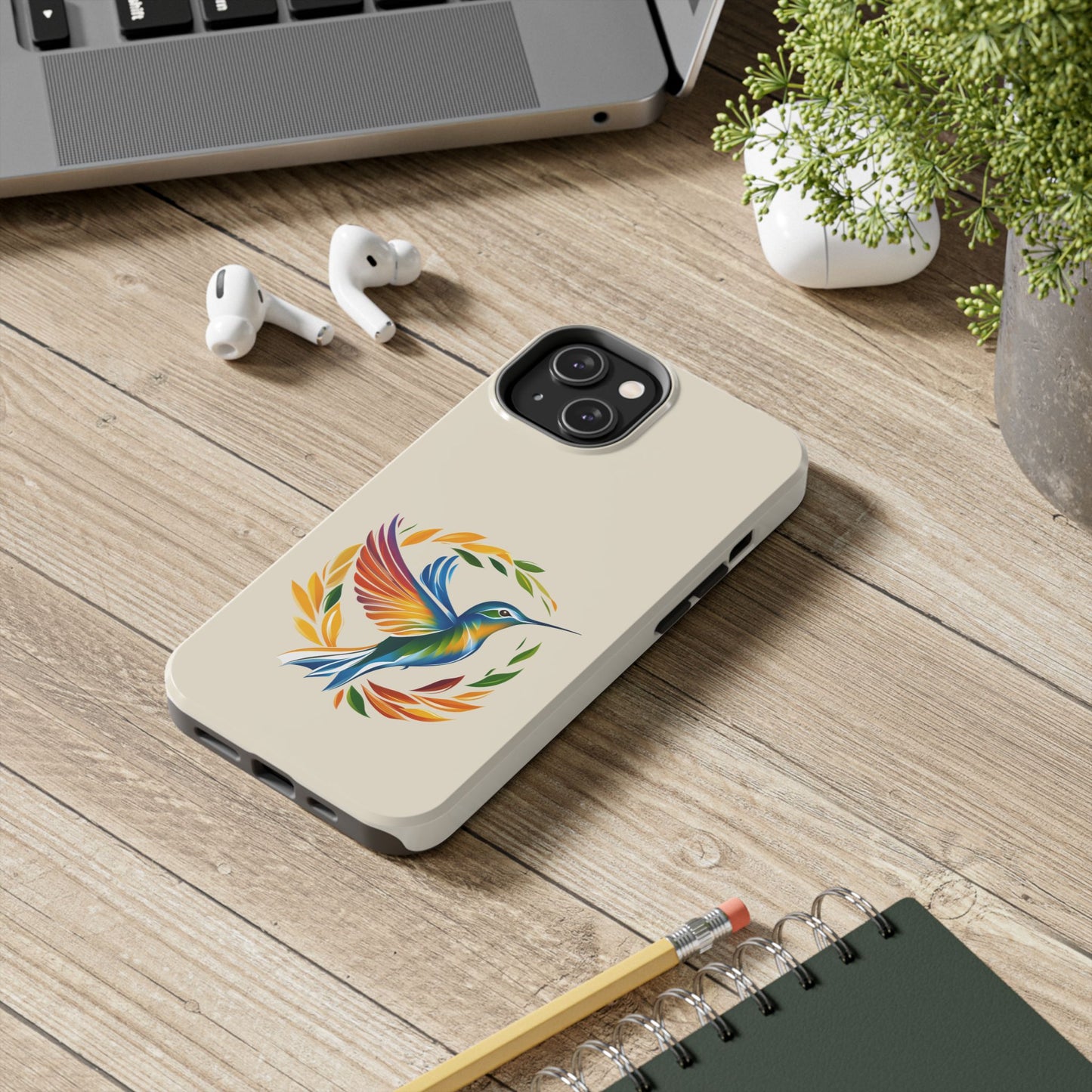 Hummingbird Rainbow Tough Phone Cases