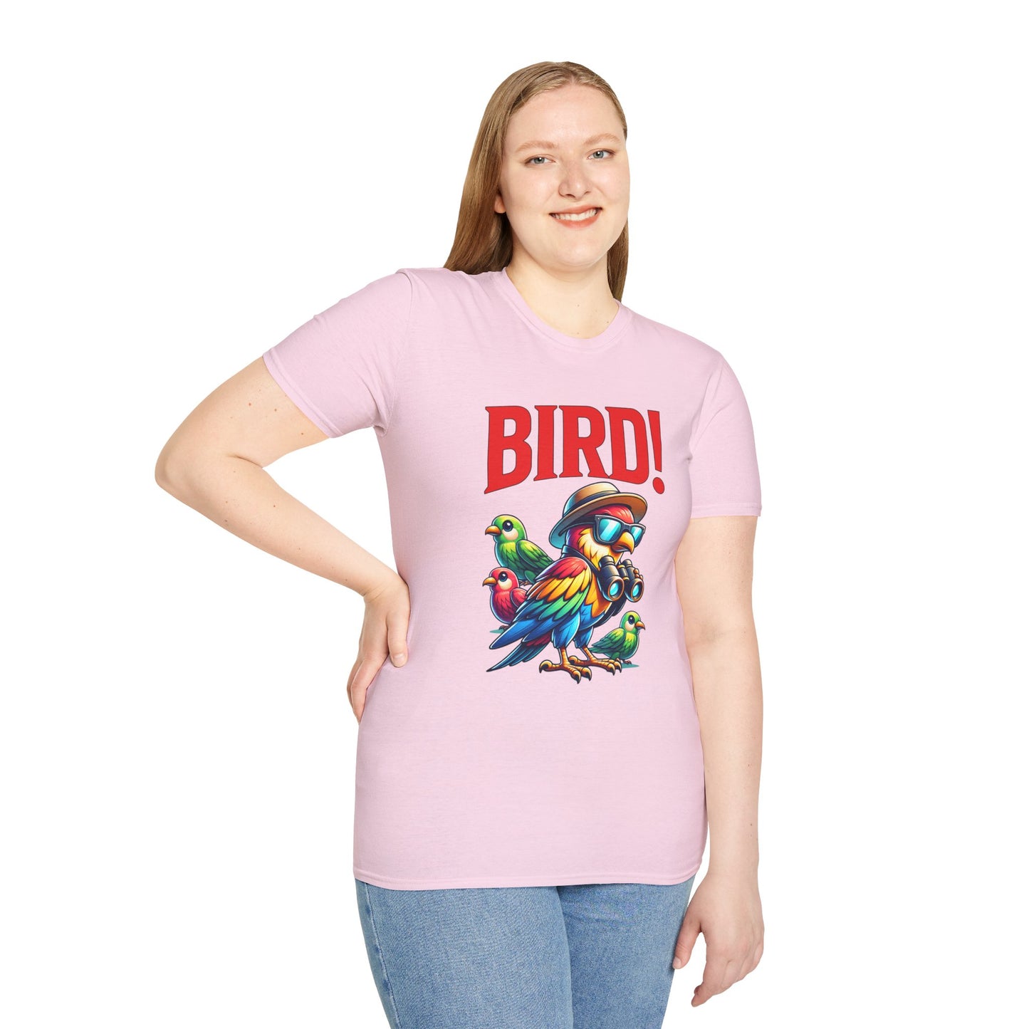 Colorful BIRD! Unisex Softstyle T-Shirt