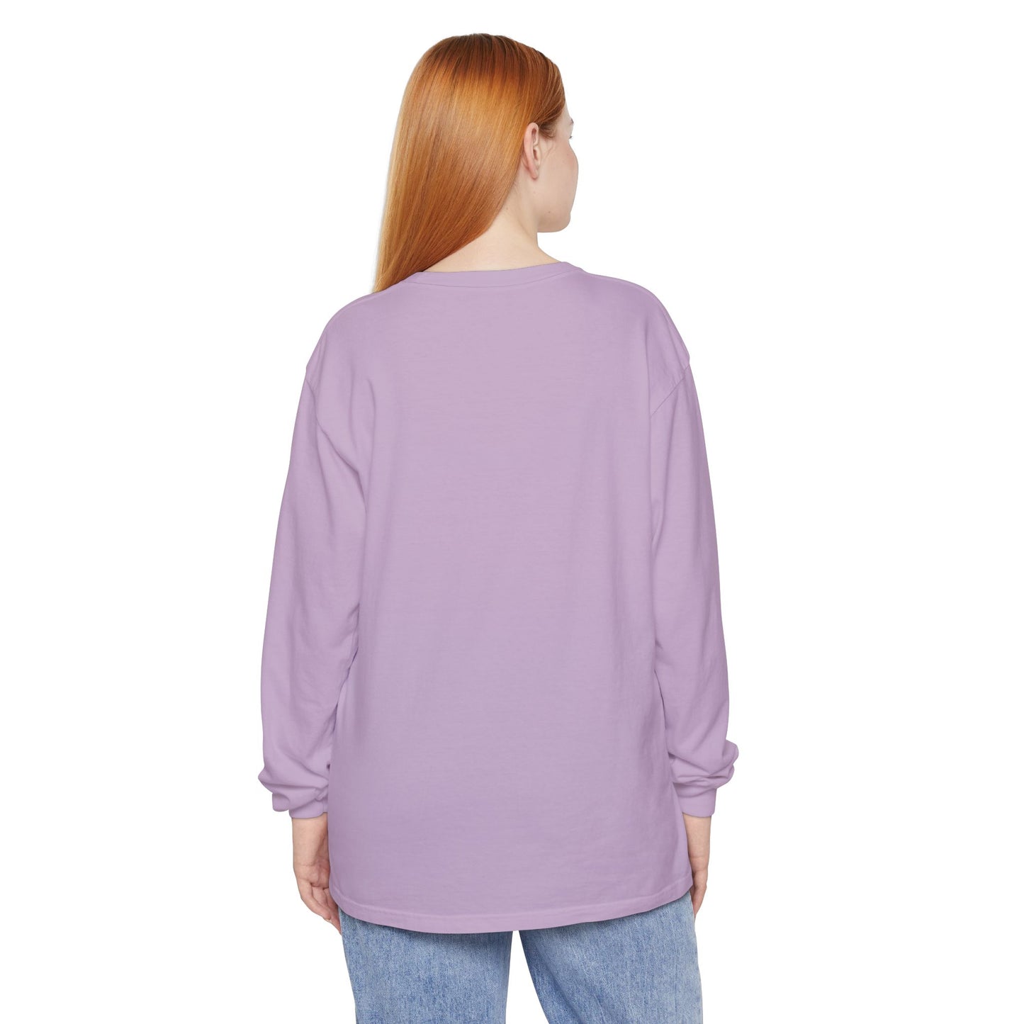 Pink Birder Unisex Garment-dyed Long Sleeve T-Shirt