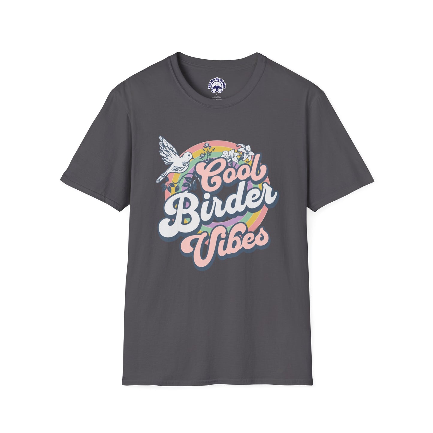 Cool Birder Vibes Unisex Softstyle T-Shirt | Perfect for Bird Lovers and Nature Enthusiasts