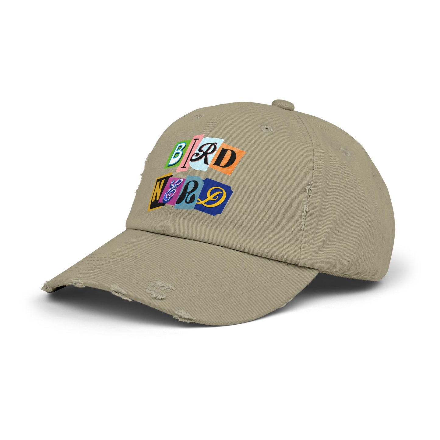 Bird Nerd Playful Unisex Distressed Cap - Perfect for Bird Lovers & Nerds