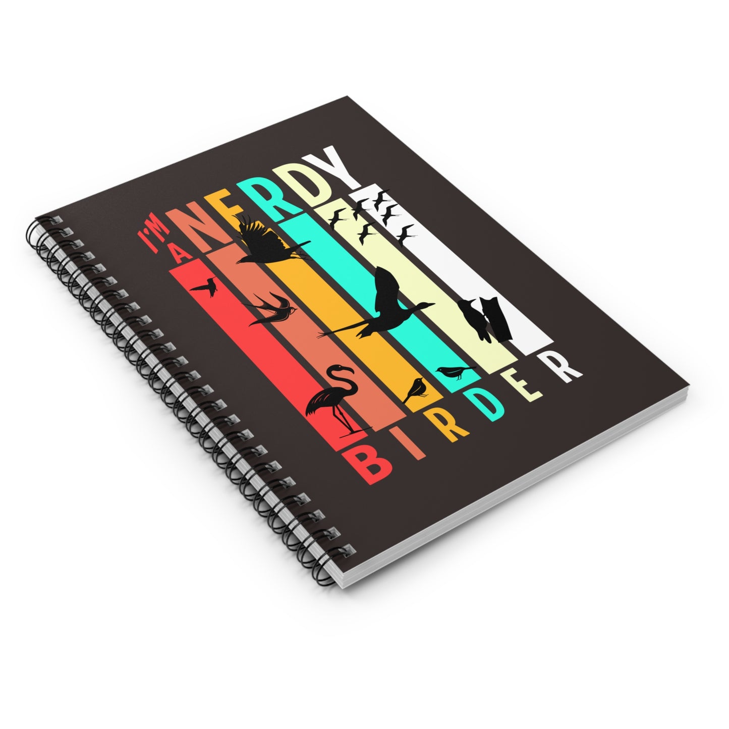 I'm A Nerdy Birder Spiral Notebook - Perfect for Birdwatching Lovers, Journaling, Gifts, School, Nature Lovers