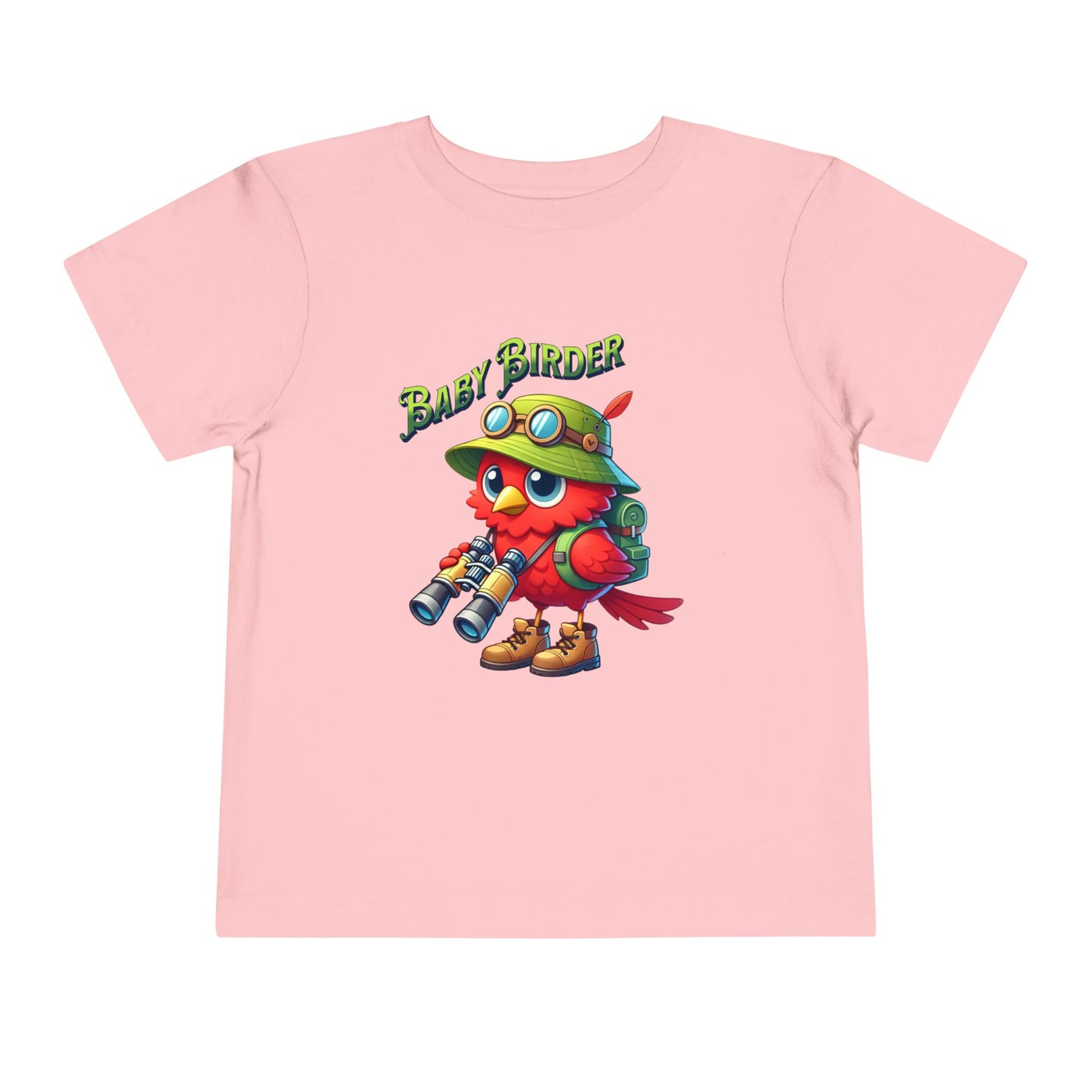 The Nerdy Birder - Cute Toddler T-Shirt with Baby Birder Tee