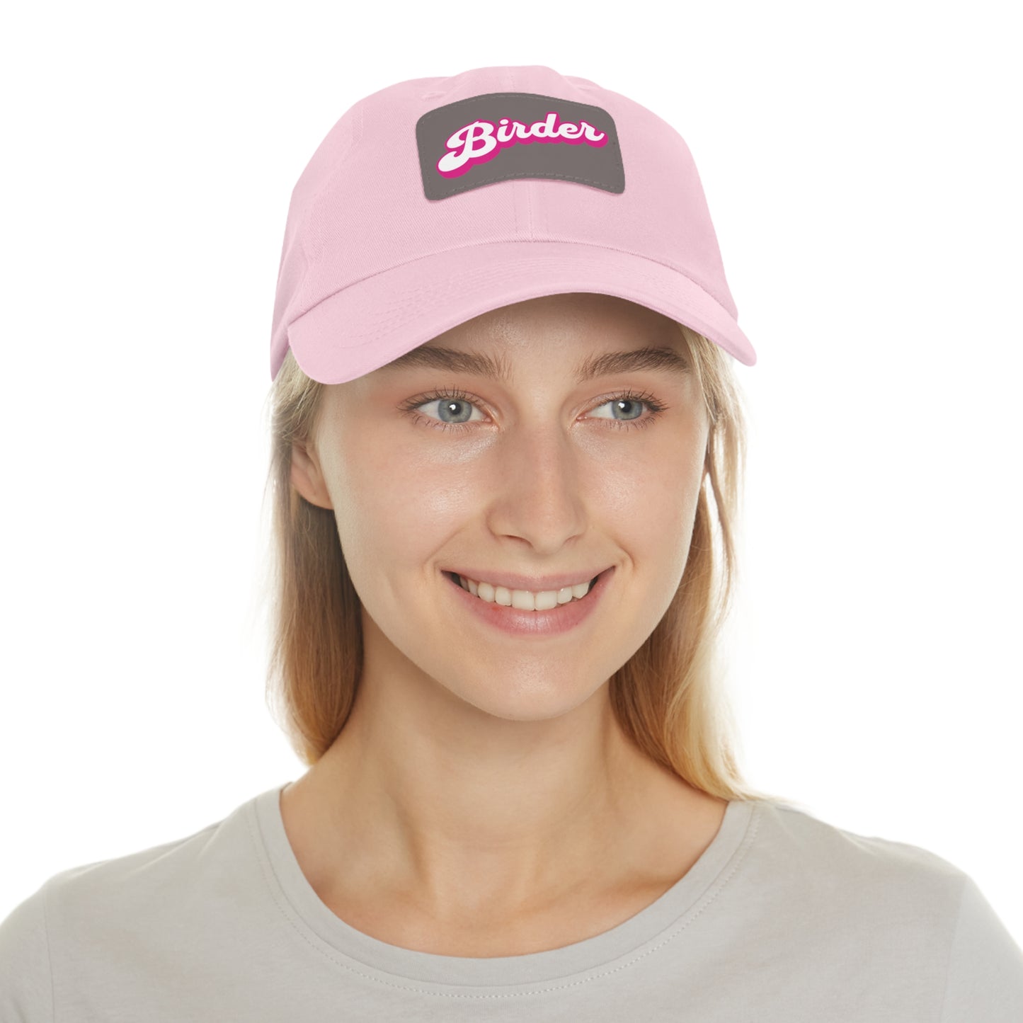 The Nerdy Birder - Birder Hat with Leather Patch for Inspired by childhood memories of playful glamour, Stylish Outdoor Cap, Gift for Bird Watching Enthusiasts, Casual Fashion Accessory