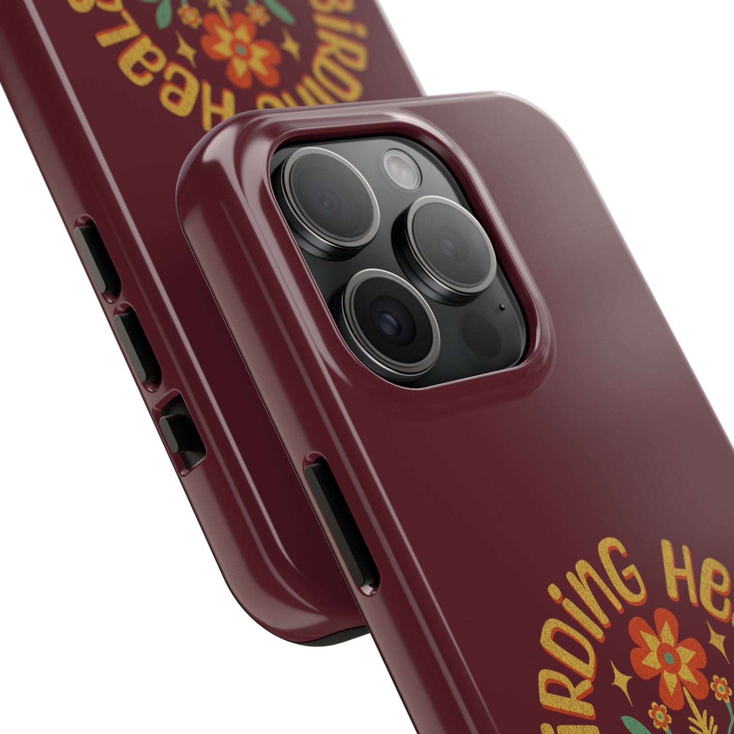 The Nerdy Birder - Birding Heals the Mind & Soul Design, Tough Secure Phone Covers for Bird Lovers, Artistic Gifts for Nature Enthusiasts