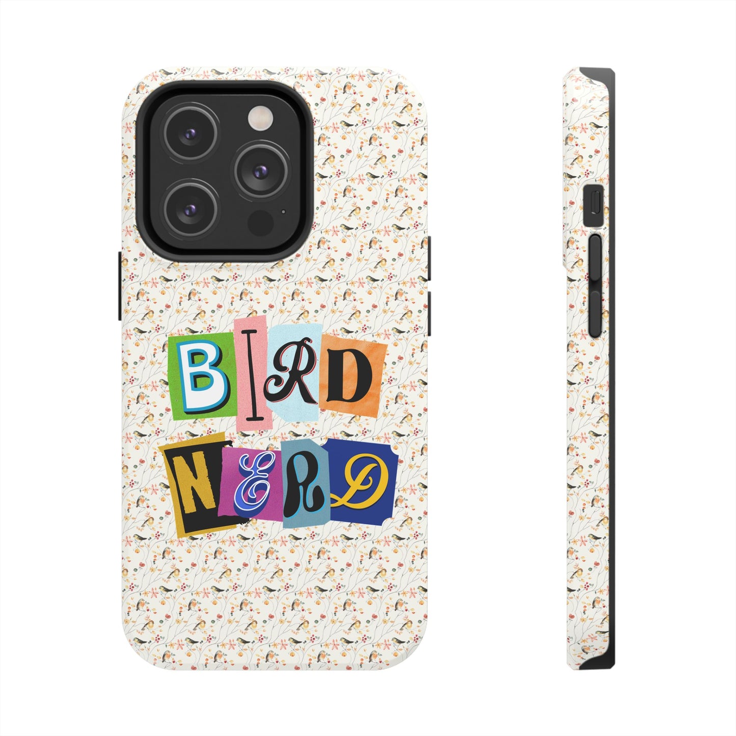 Bird Nerd Tough Phone Case - Fun & Colorful Design for Bird Lovers