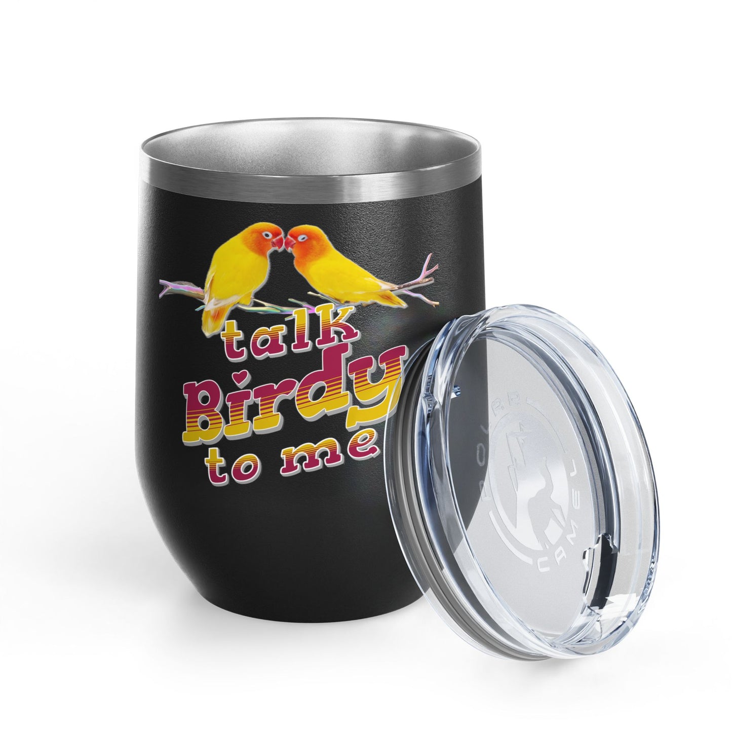 Talk Birdy To Me 12oz Wine Tumbler - Perfect Gift for Bird Lovers