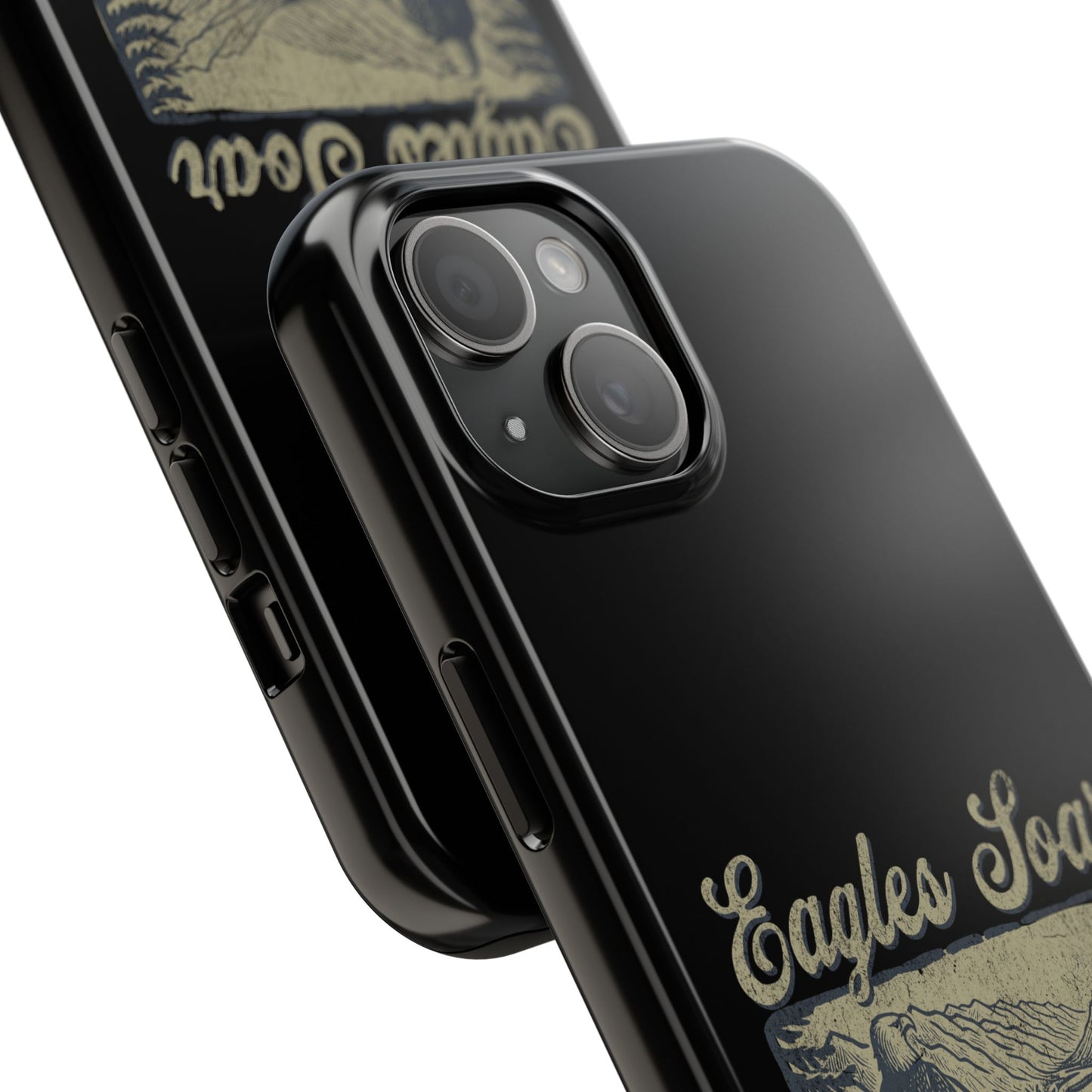 The Nerdy Birder - Eagles Soar Tough Phone Case, Nature Lover Gift, Hiking Accessory, Wildlife Enthusiast, Adventure Protection Case