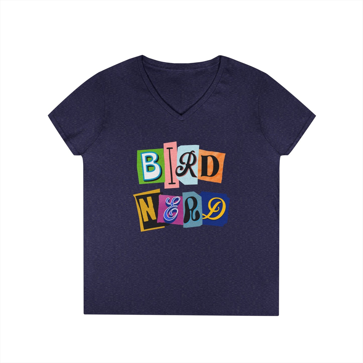 Bird Nerd Ladies' V-Neck T-Shirt