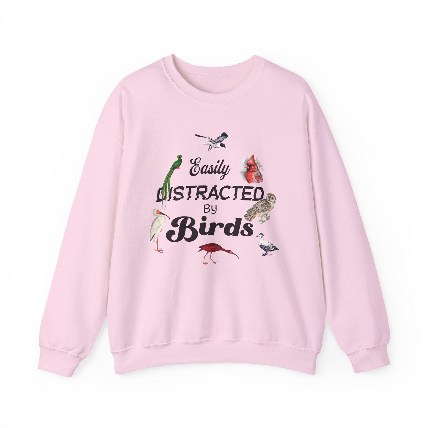 Easily Distracted by Birds Sweatshirt | Unisex Heavy Blend Crewneck