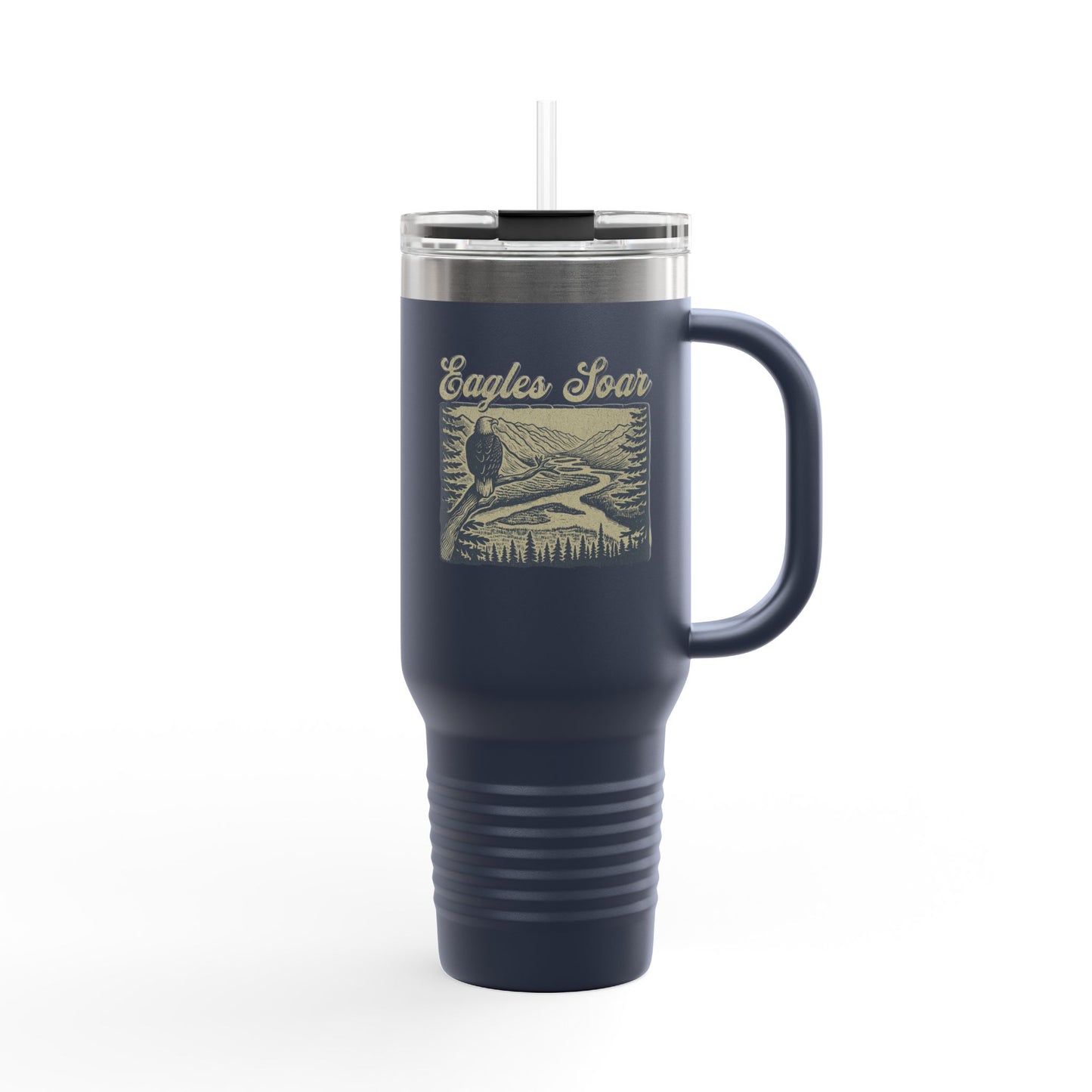 The Nerdy Birder Eagles Soar Insulated Travel Mug 40oz